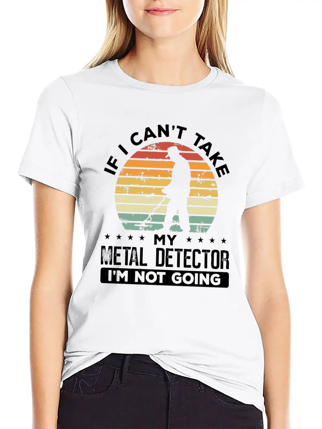 Metal Detecting Vintage Hunter Metal Detector Unisex Short Sleeve Soft Cotton T-Shirt – Casual Everyday Wear