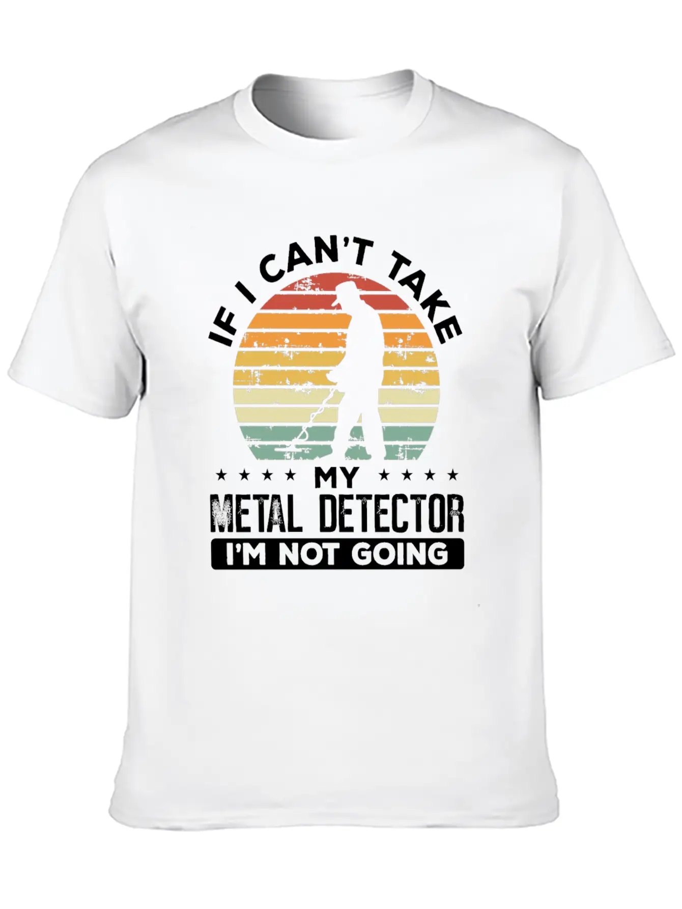 Metal Detecting Vintage Hunter Metal Detector Unisex Short Sleeve Soft Cotton T-Shirt – Casual Everyday Wear