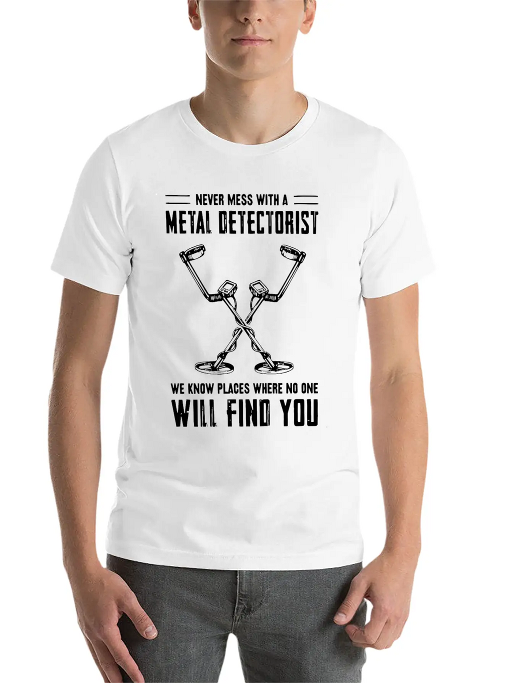 Metal Detector , Metal Detectorist Unisex Casual T-Shirt – Clean Design For Daily Comfort
