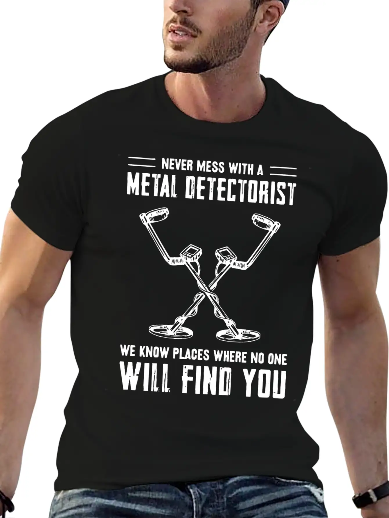 Metal Detector , Metal Detectorist Unisex Casual T-Shirt – Clean Design For Daily Comfort