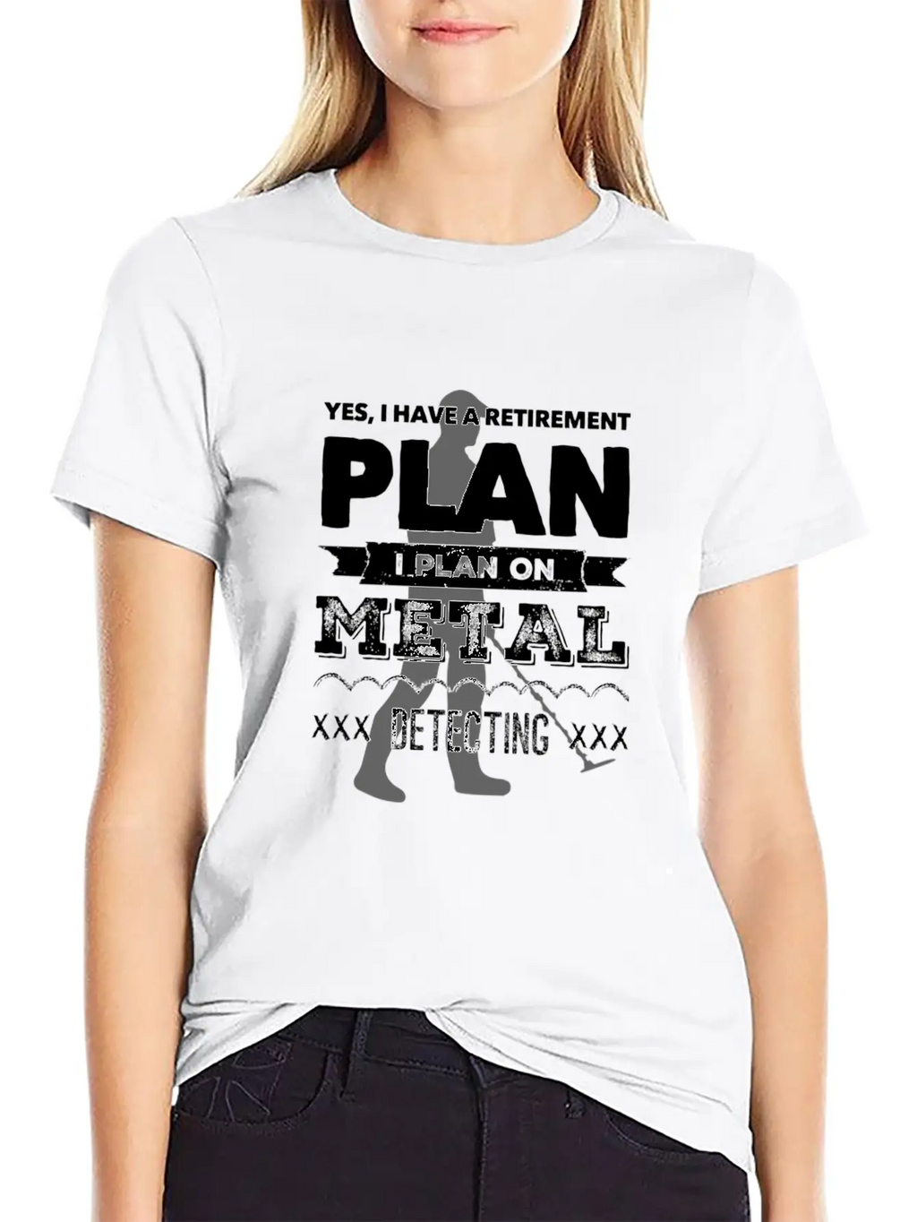 Metal Detector Retirement Plan Unisex Short Sleeve Soft Cotton T-Shirt – Casual Everyday Wear