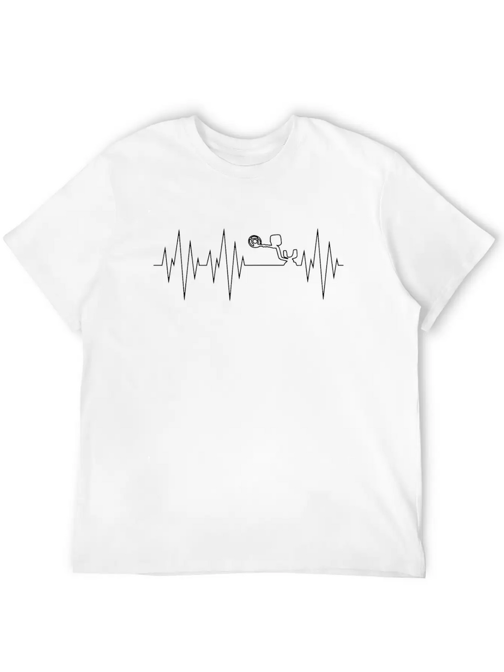 Metal Detector Wave Unisex Short Sleeve Soft Cotton T-Shirt – Casual Everyday Wear