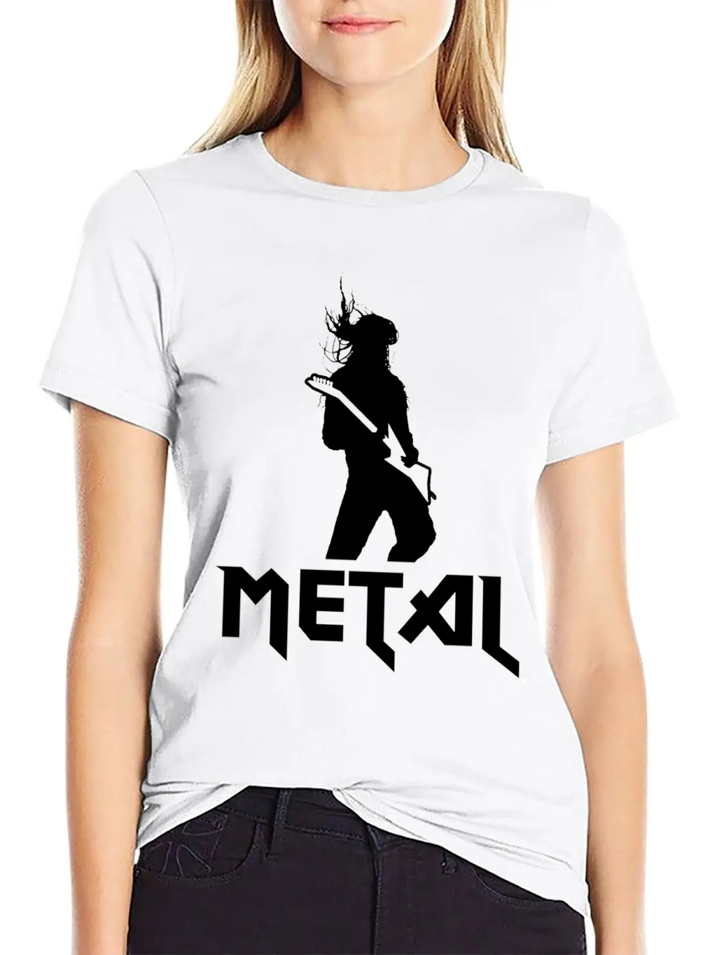 Metal Guitar Electric Guitar Gift Band Stylish Everyday T-Shirt – Unisex Basic Cotton Tee