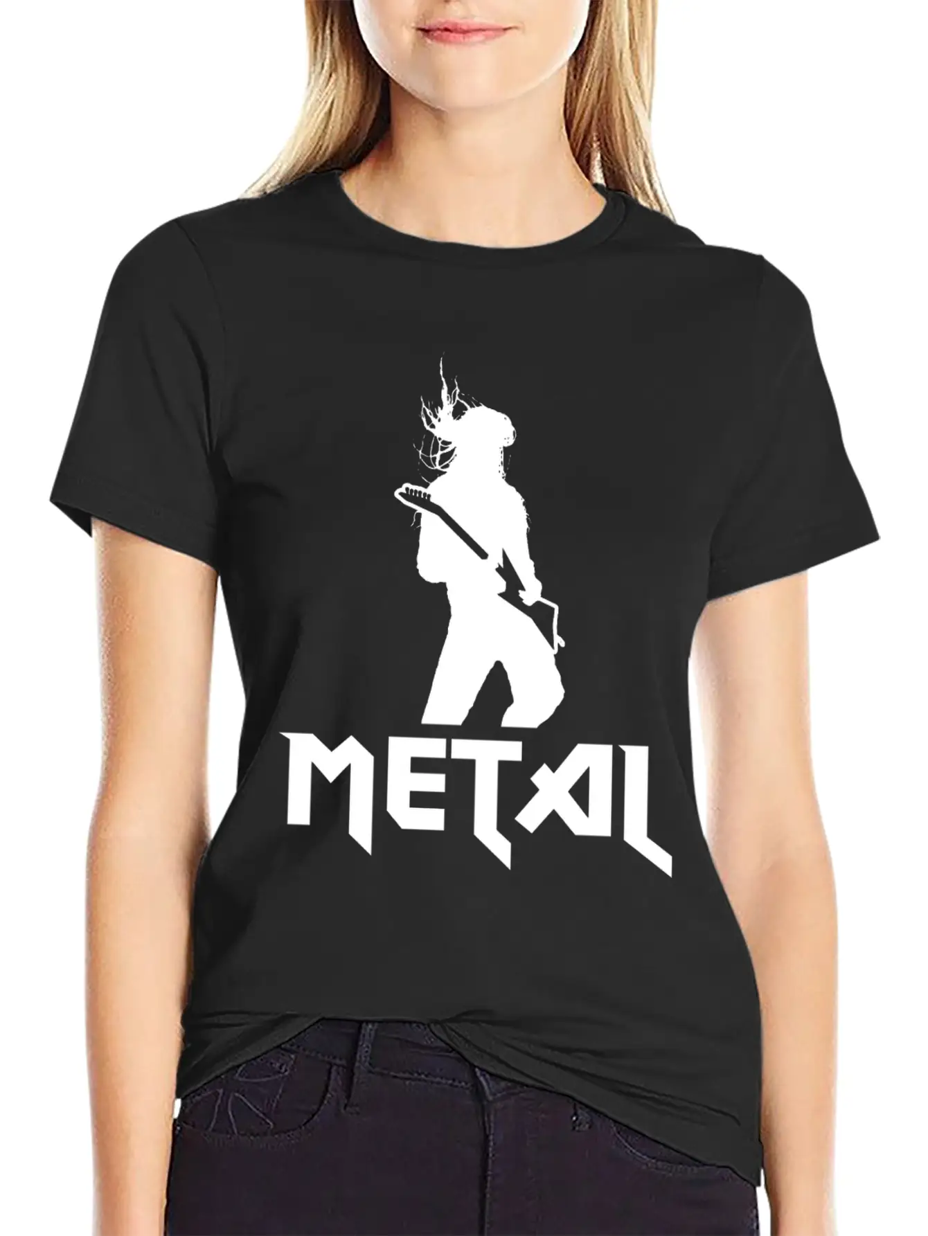 Metal Guitar Electric Guitar Gift Band Stylish Everyday T-Shirt – Unisex Basic Cotton Tee