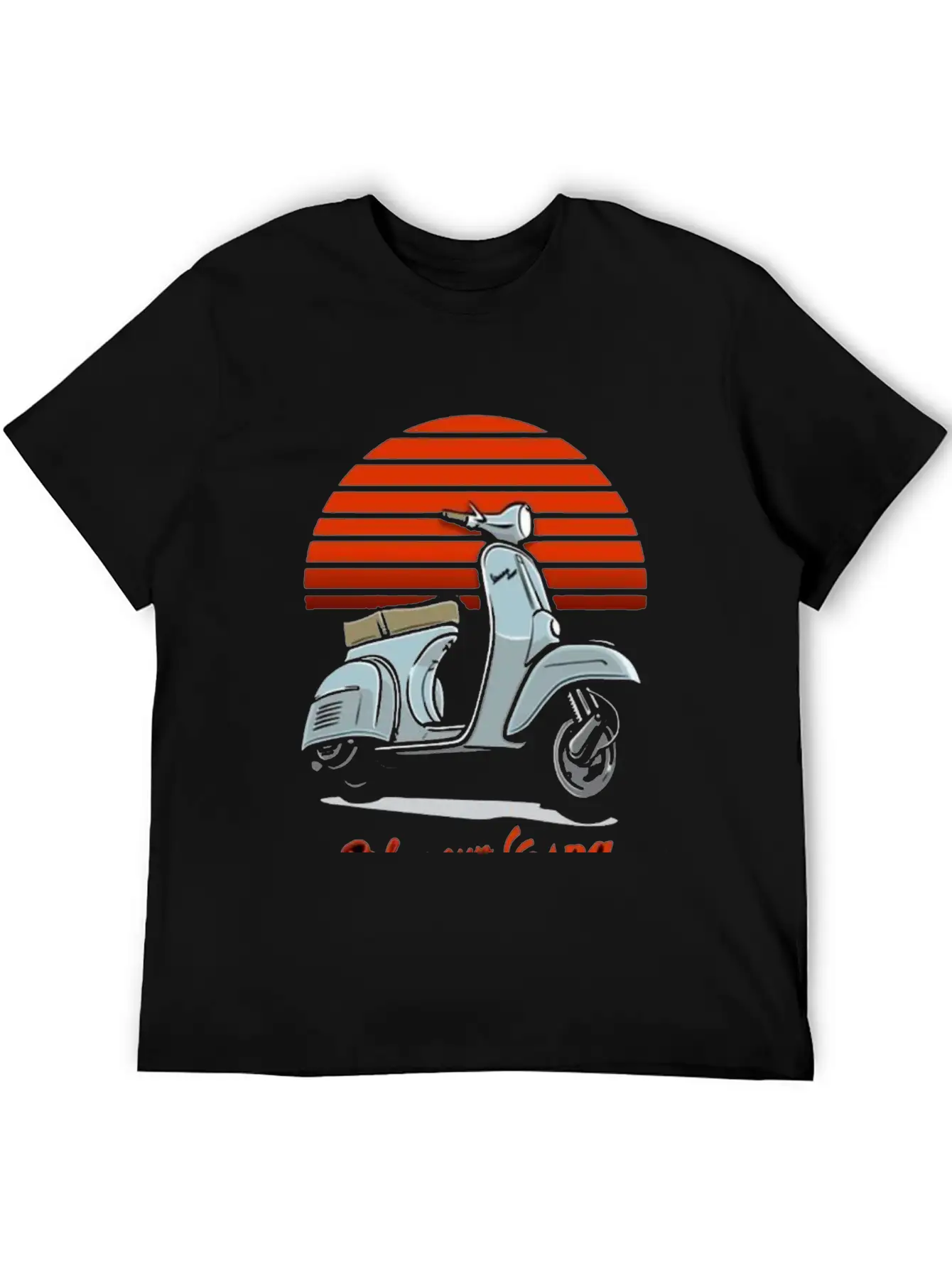Metal Poster Vespaa Unisex Casual T-Shirt – Clean Design For Daily Comfort