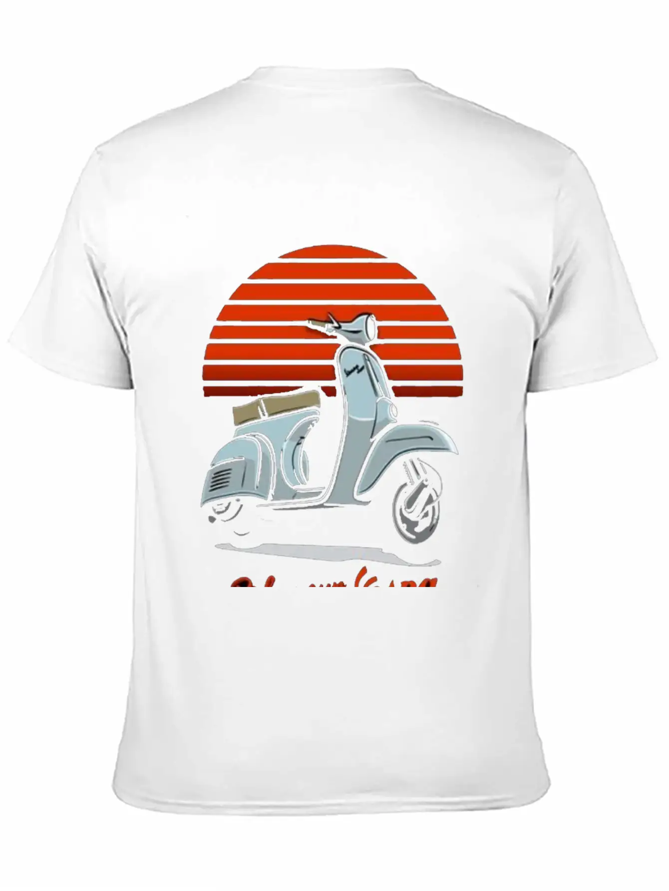 Metal Poster Vespaa Unisex Casual T-Shirt – Clean Design For Daily Comfort