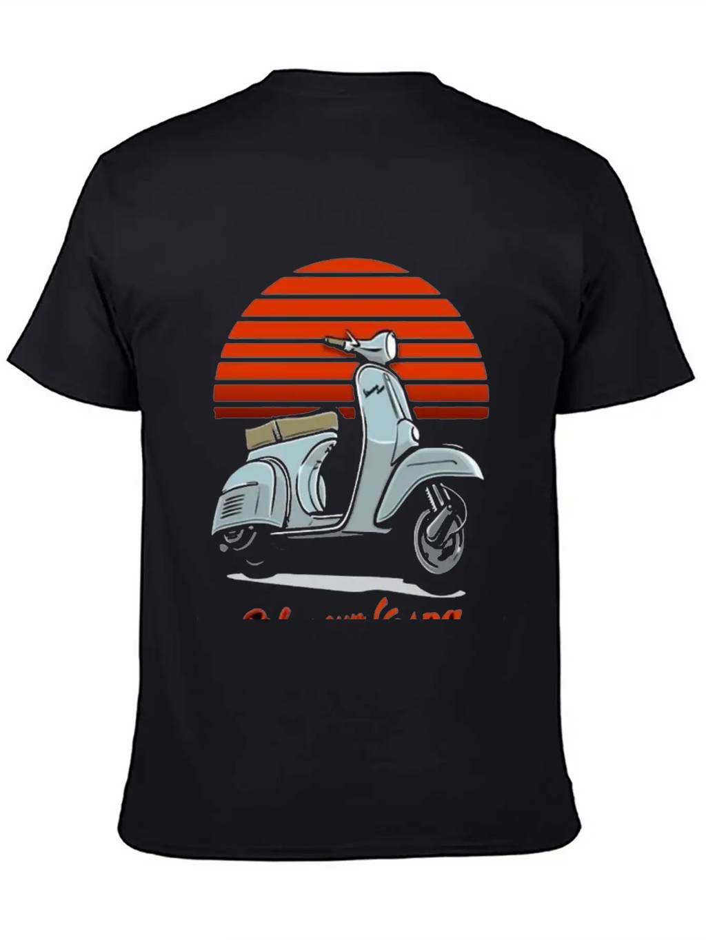 Metal Poster Vespaa Unisex Casual T-Shirt – Clean Design For Daily Comfort