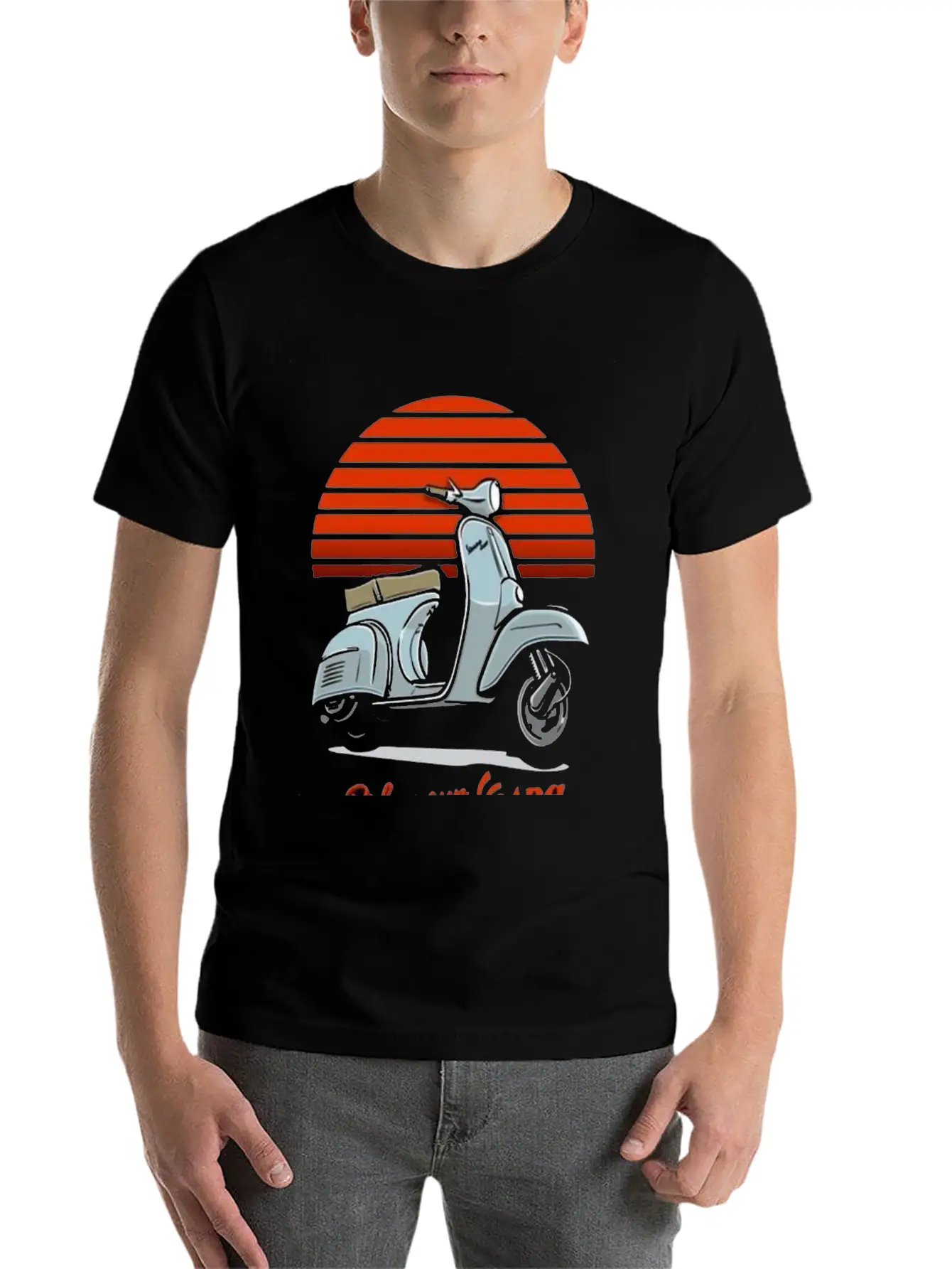 Metal Poster Vespaa Unisex Casual T-Shirt – Clean Design For Daily Comfort