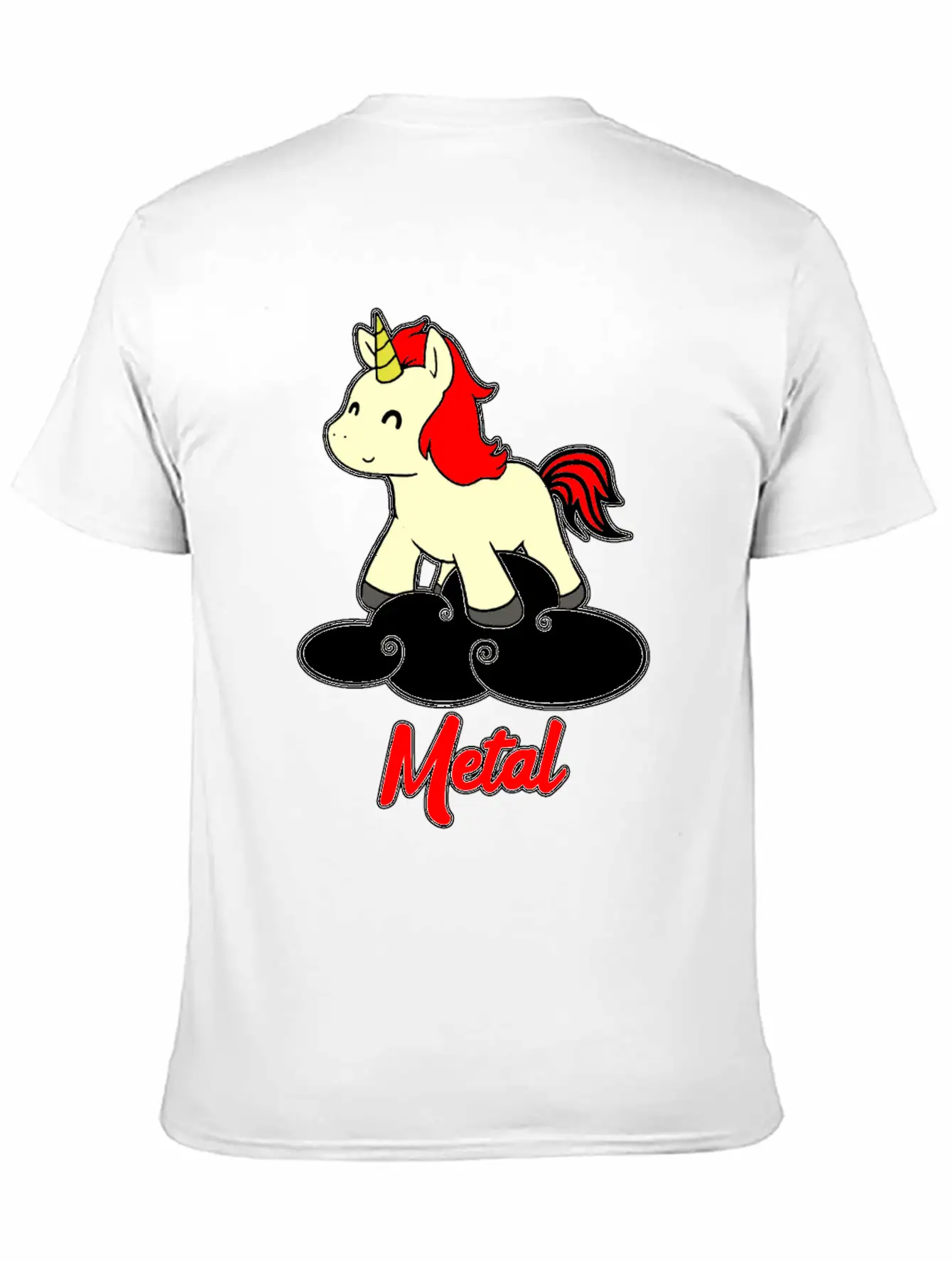 Metal Unicorn - Unicorn - Metal - Music Unisex Casual T-Shirt – Clean Design For Daily Comfort