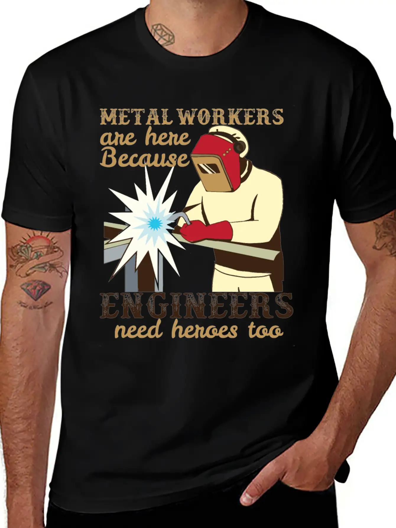 Metal Workers Engineers Metal Workers Engineers Unisex Casual T-Shirt – Clean Design For Daily Comfort