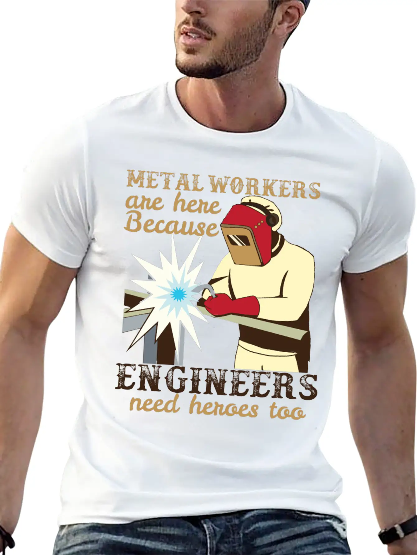 Metal Workers Engineers Metal Workers Engineers Unisex Casual T-Shirt – Clean Design For Daily Comfort