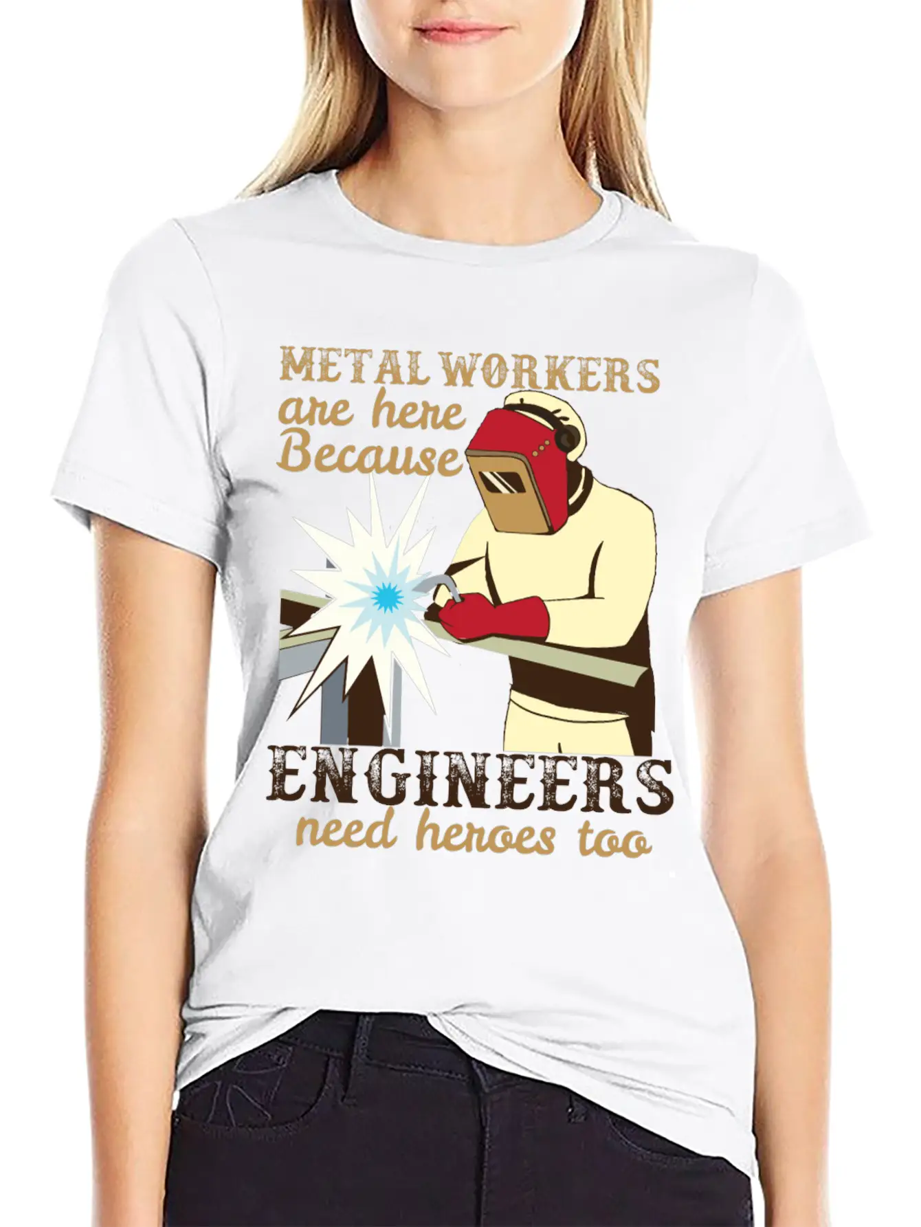 Metal Workers Engineers Metal Workers Engineers Unisex Casual T-Shirt – Clean Design For Daily Comfort