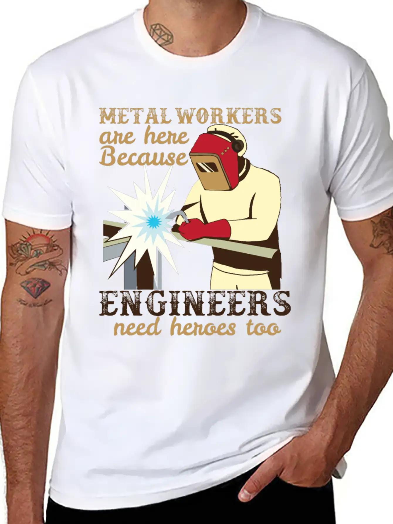 Metal Workers Engineers Metal Workers Engineers Unisex Casual T-Shirt – Clean Design For Daily Comfort