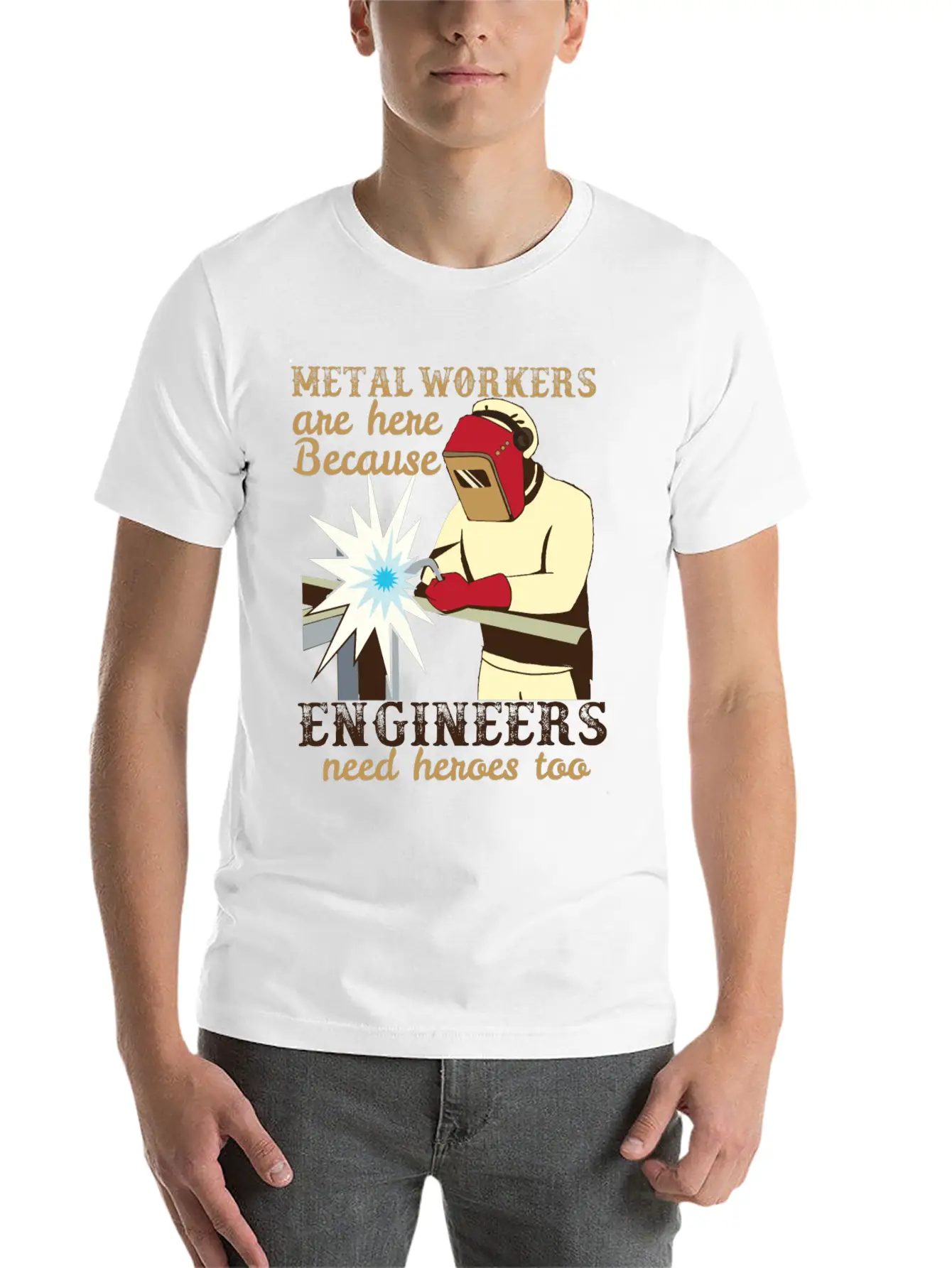 Metal Workers Engineers Metal Workers Engineers Unisex Casual T-Shirt – Clean Design For Daily Comfort