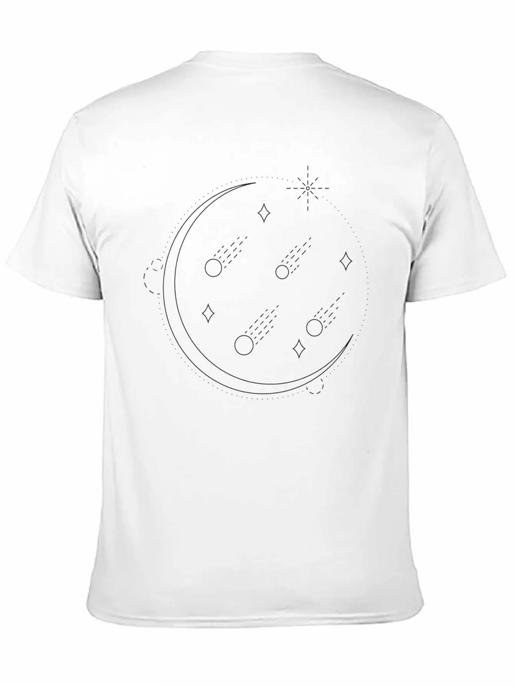 Meteor Shower Unisex Casual T-Shirt – Clean Design For Daily Comfort