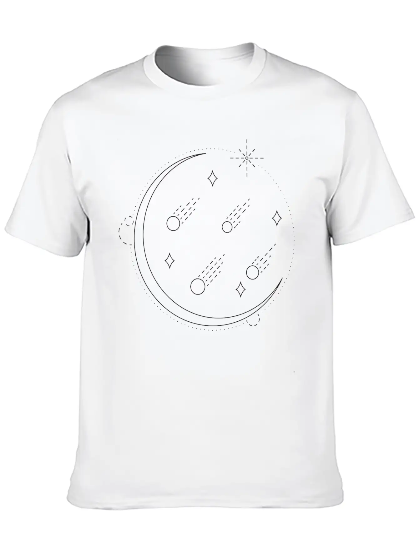 Meteor Shower Unisex Casual T-Shirt – Clean Design For Daily Comfort