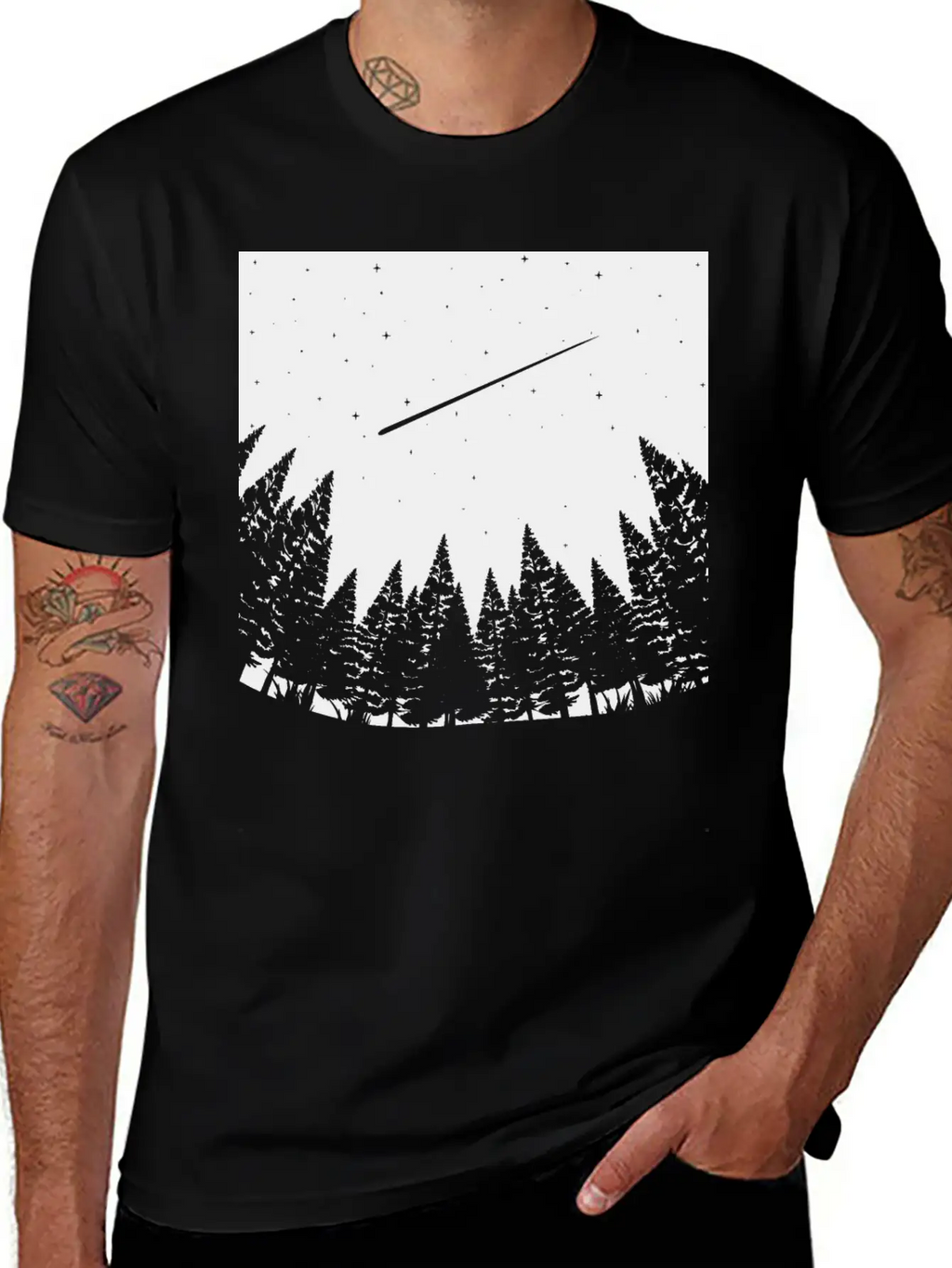 Meteor Watch Space Astronomy Art Unisex Casual T-Shirt – Clean Design For Daily Comfort