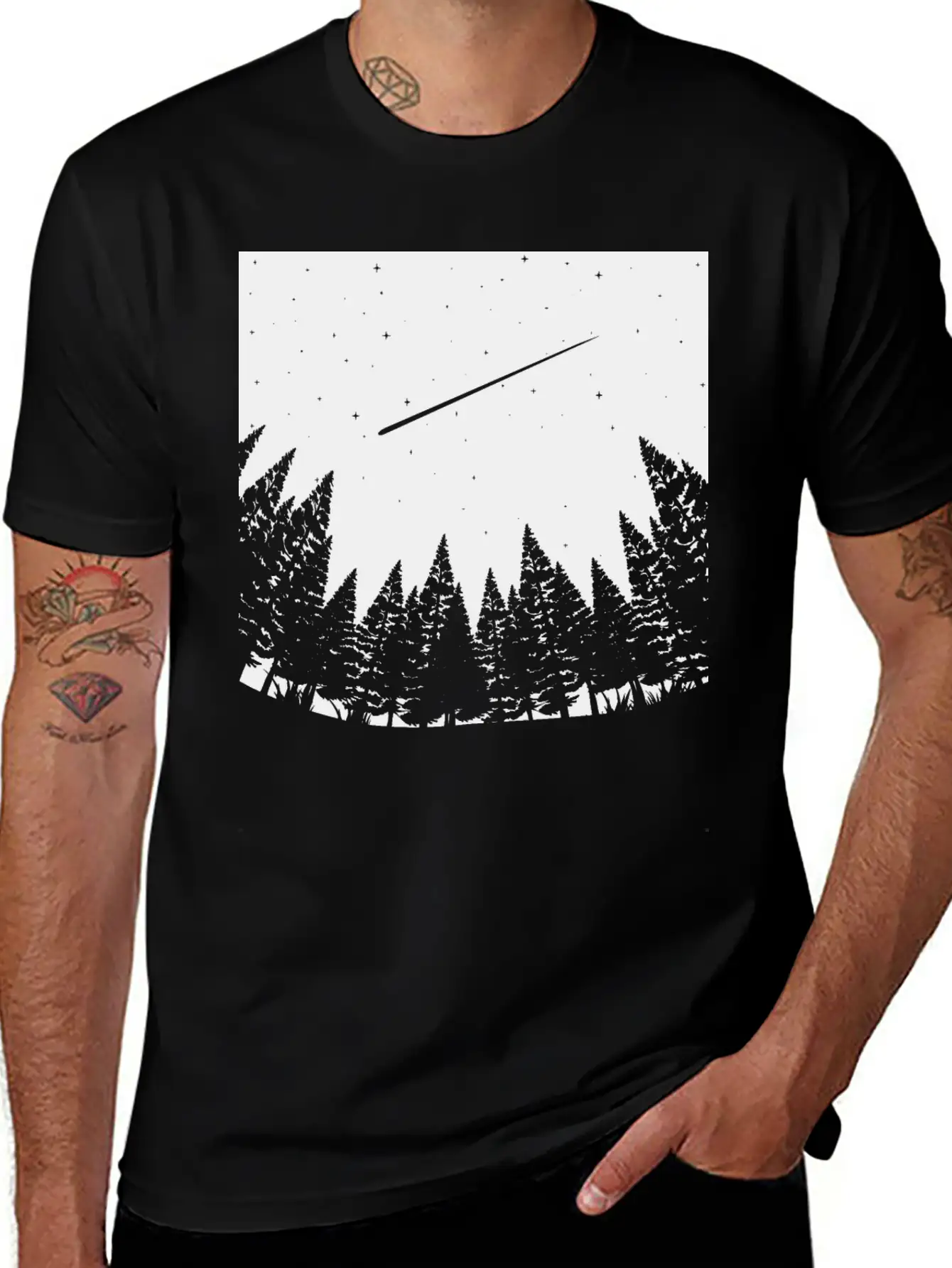 Meteor Watch Space Astronomy Art Unisex Casual T-Shirt – Clean Design For Daily Comfort