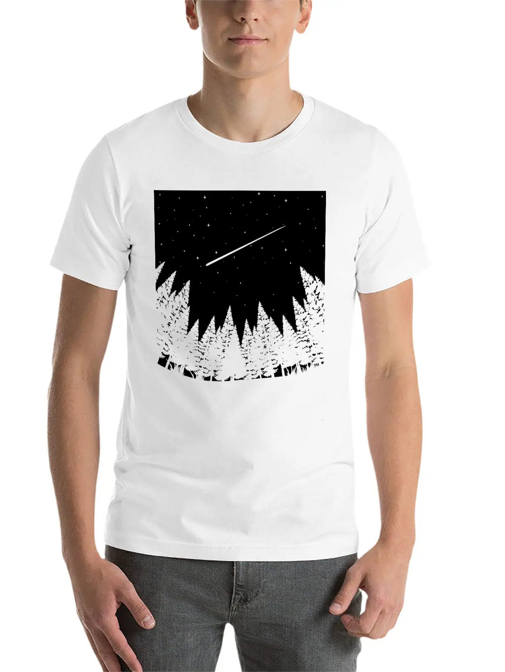 Meteor Watch Space Astronomy Art Unisex Casual T-Shirt – Clean Design For Daily Comfort