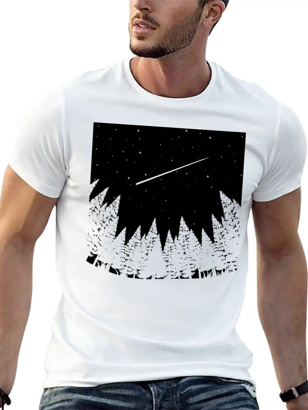 Meteor Watch Space Astronomy Art Unisex Casual T-Shirt – Clean Design For Daily Comfort