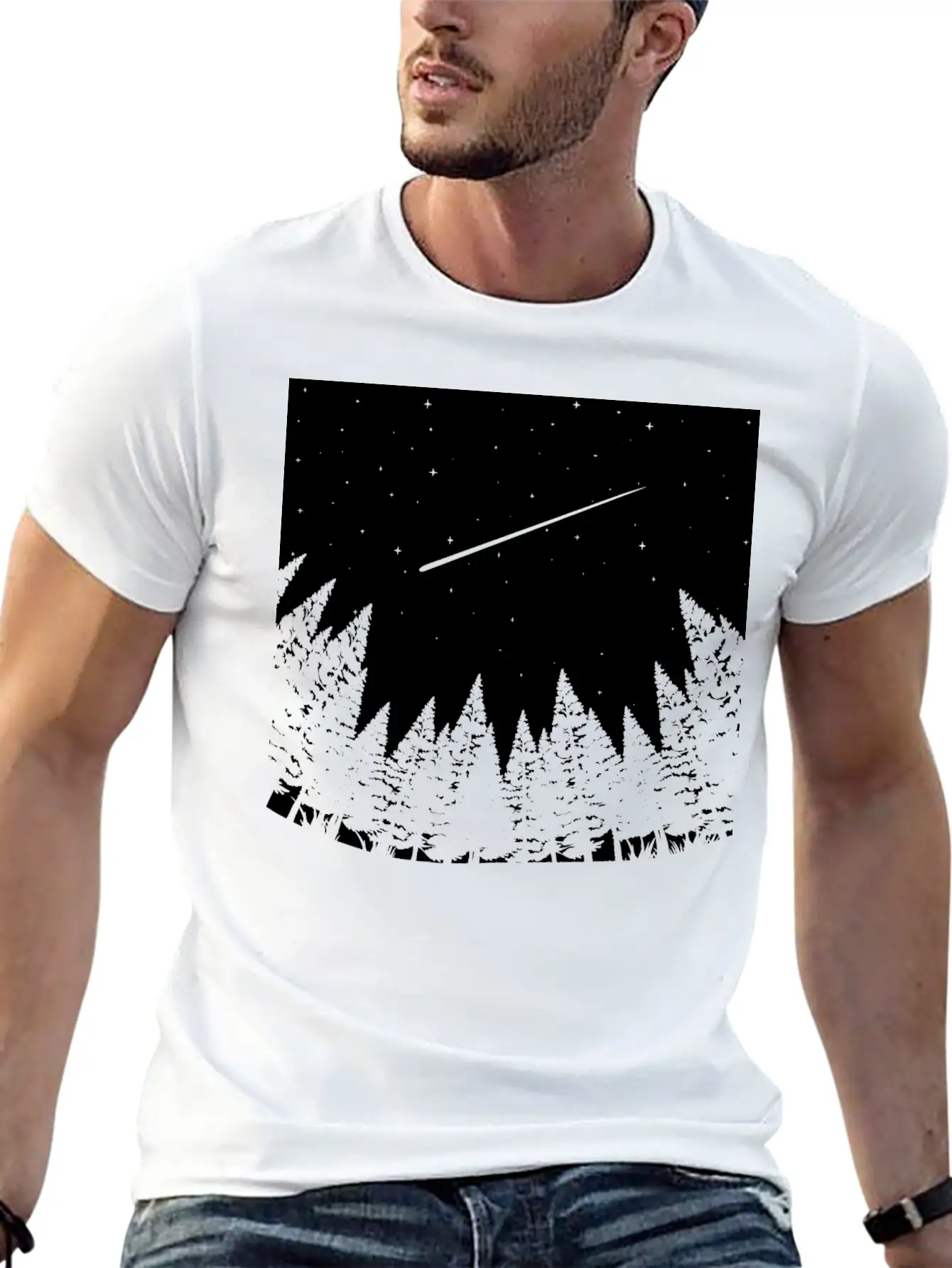 Meteor Watch Space Astronomy Art Unisex Casual T-Shirt – Clean Design For Daily Comfort