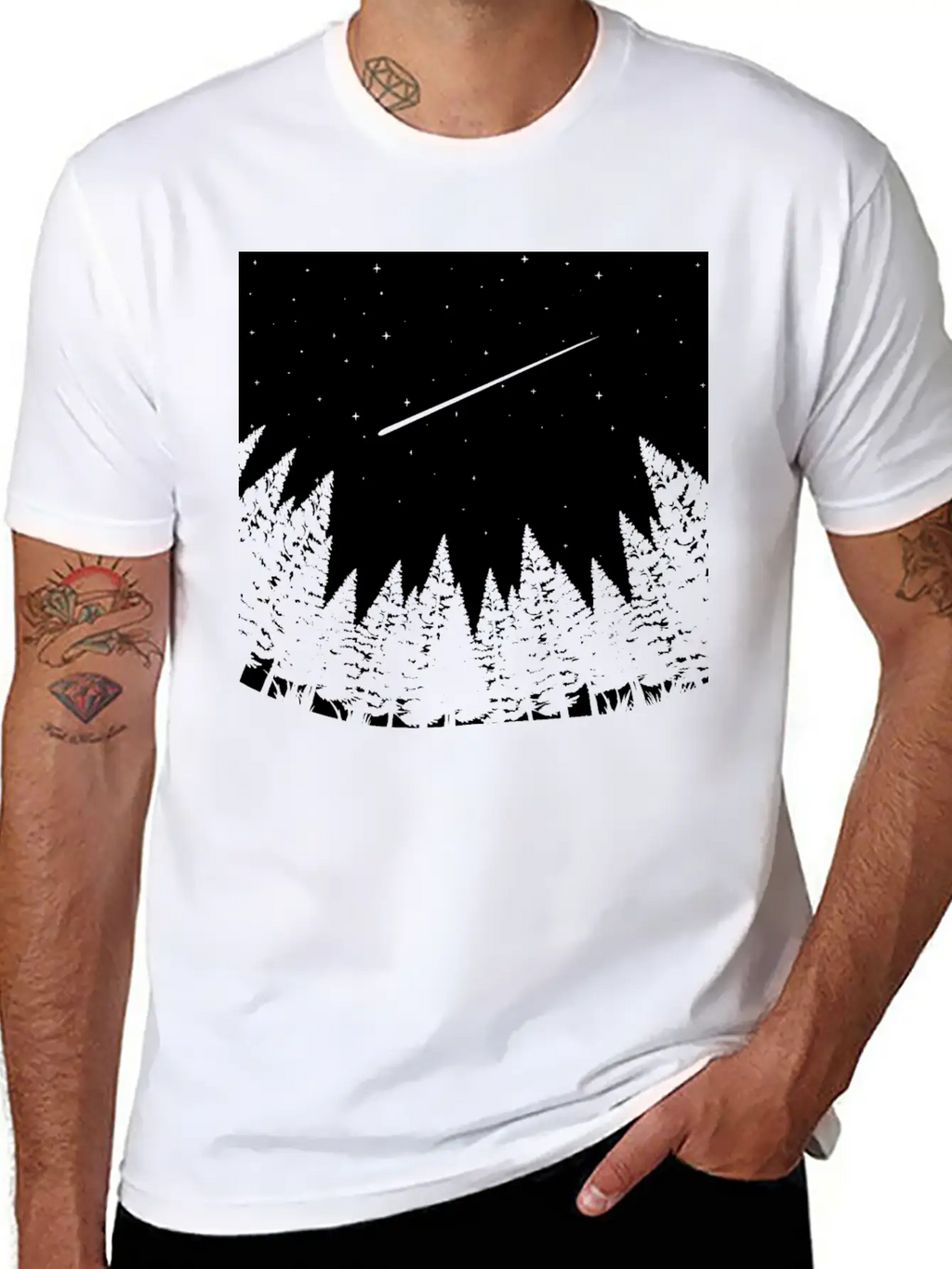 Meteor Watch Space Astronomy Art Unisex Casual T-Shirt – Clean Design For Daily Comfort