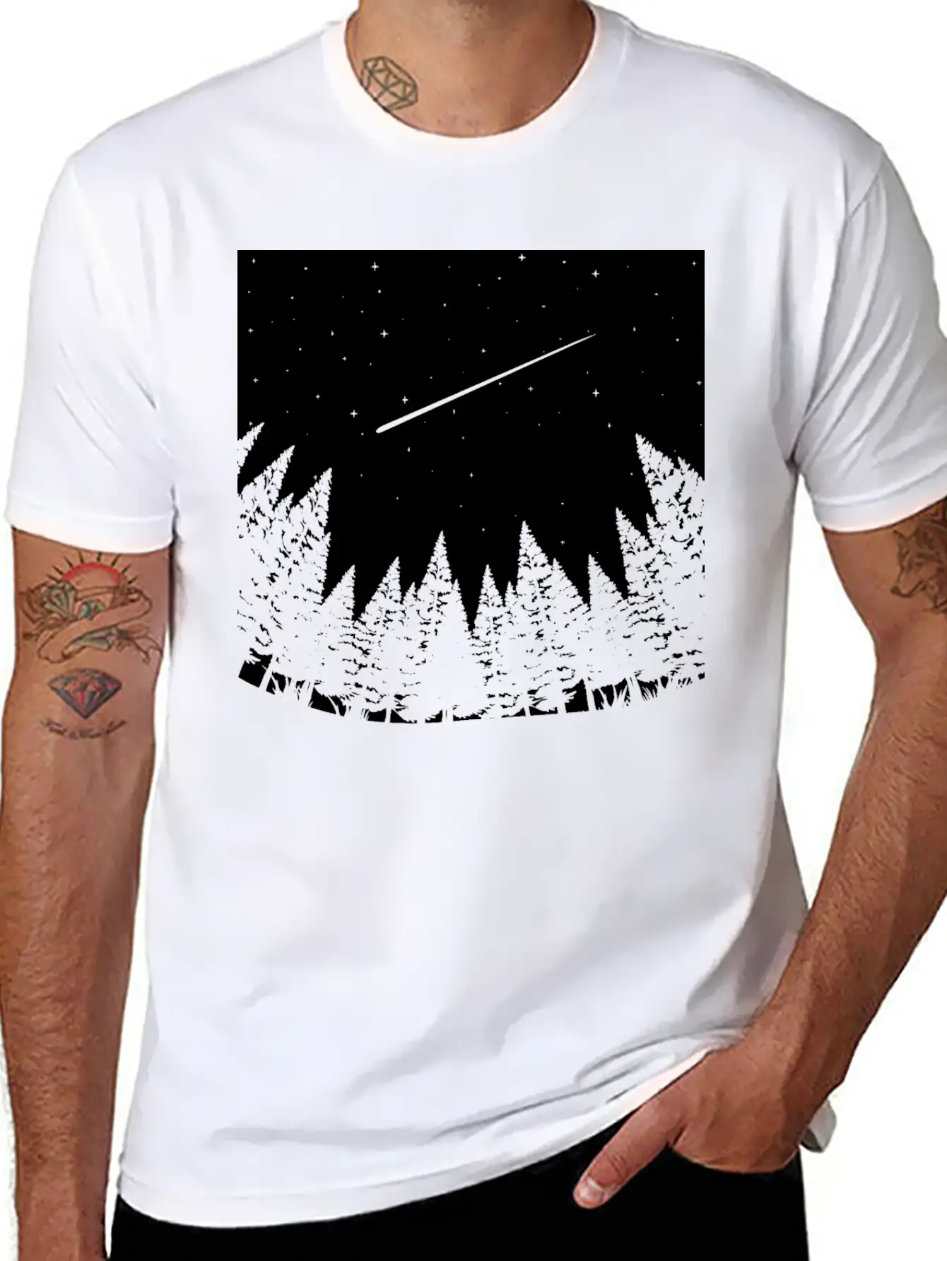 Meteor Watch Space Astronomy Art Unisex Casual T-Shirt – Clean Design For Daily Comfort