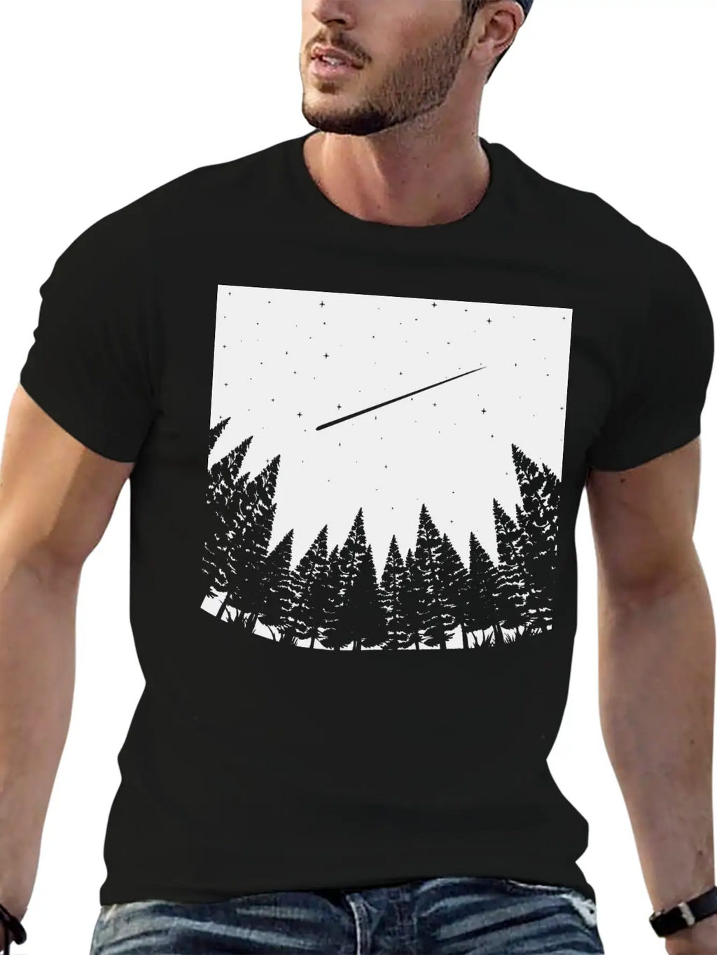 Meteor Watch Space Astronomy Art Unisex Casual T-Shirt – Clean Design For Daily Comfort