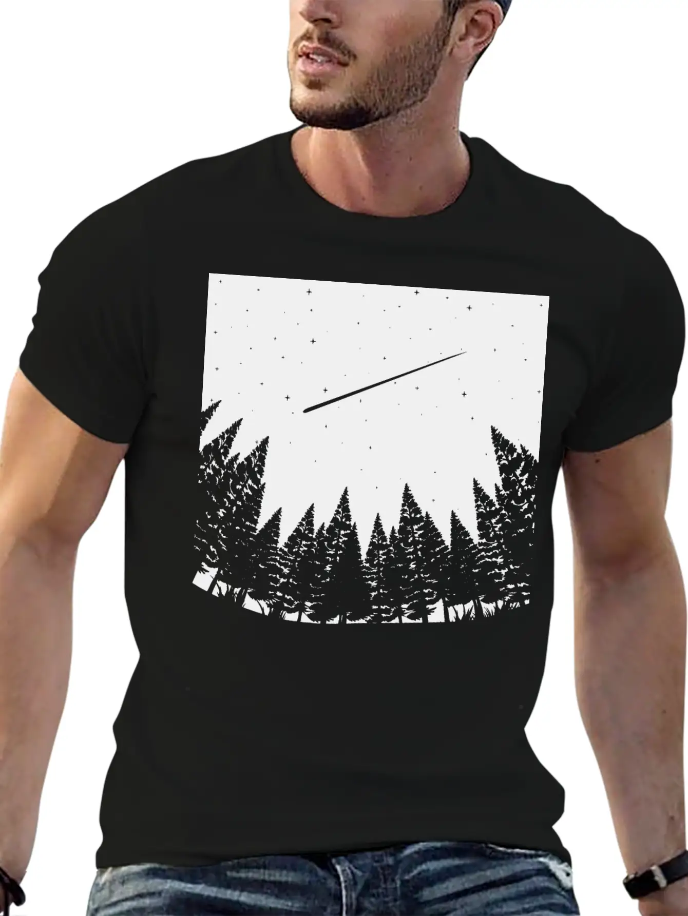 Meteor Watch Space Astronomy Art Unisex Casual T-Shirt – Clean Design For Daily Comfort