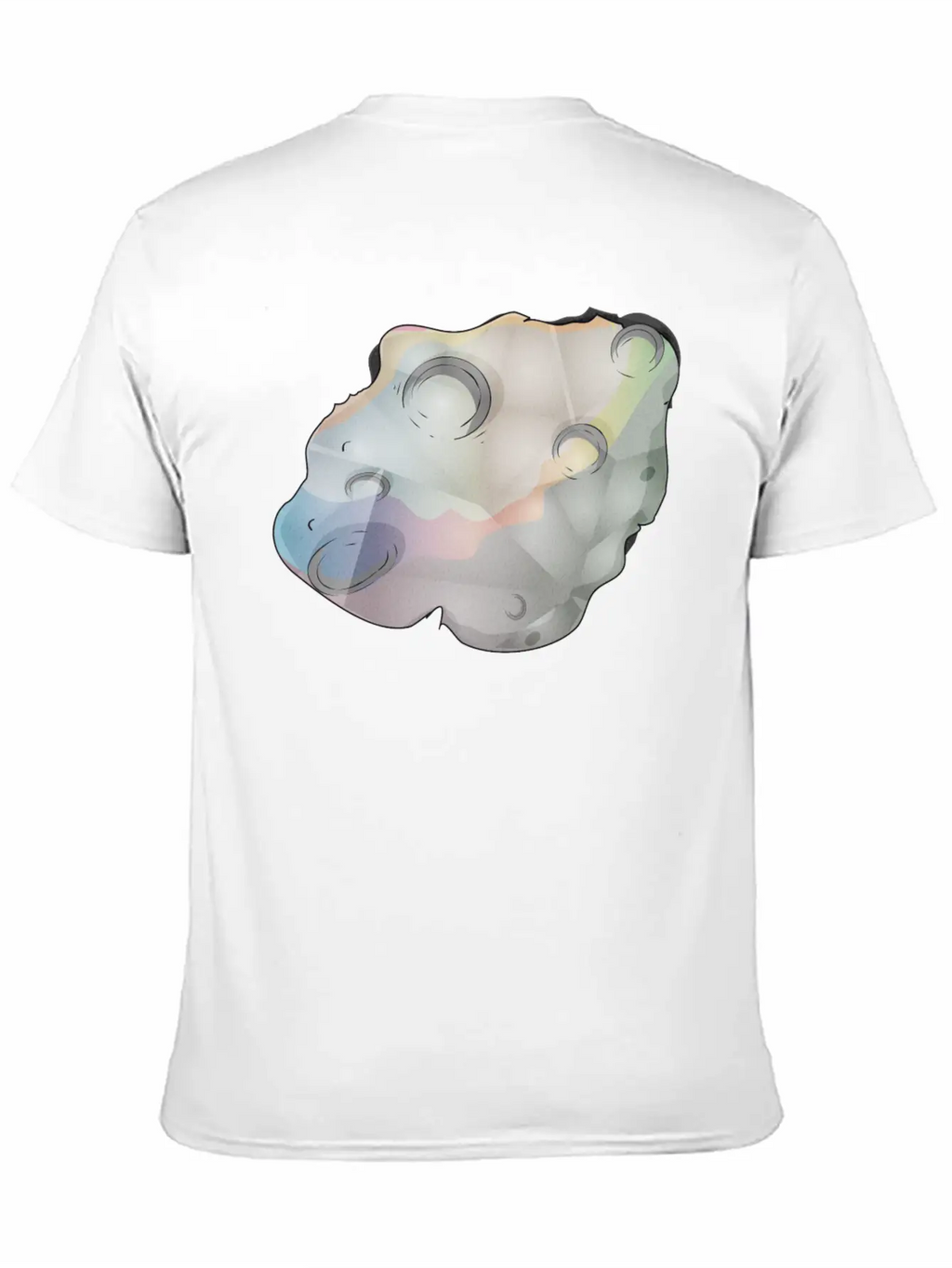 Meteorite Small Planet In Space Unisex Short Sleeve Soft Cotton T-Shirt – Casual Everyday Wear