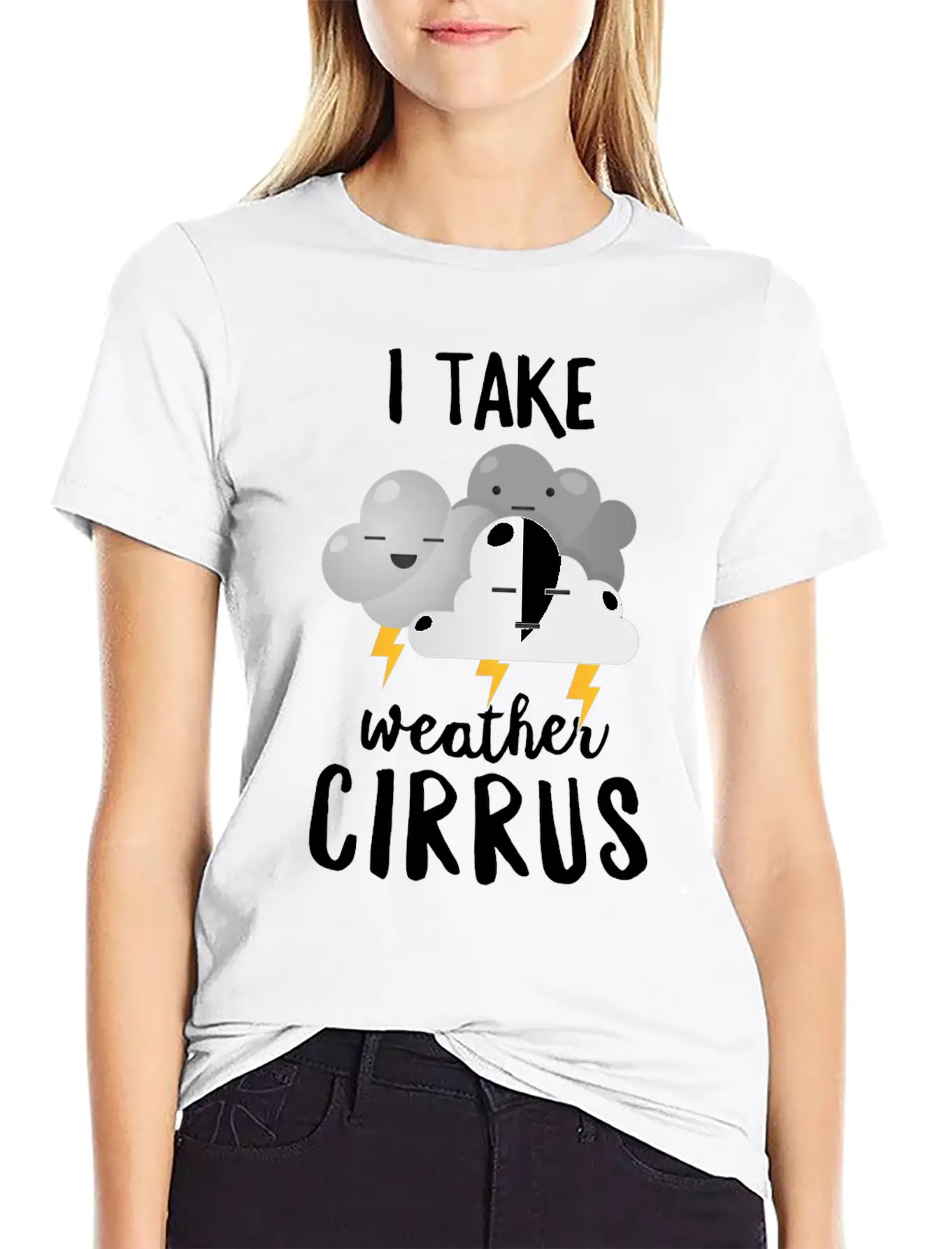 Meteorologist Gift I Take Weather Cirrus Breathable Soft Cotton T-Shirt – Timeless Casual Look