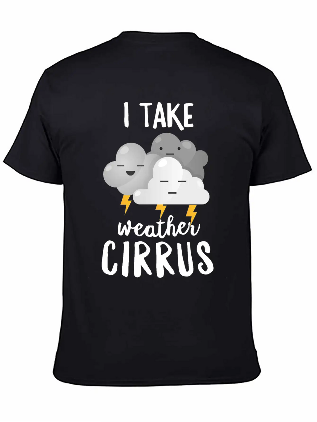 Meteorologist Gift I Take Weather Cirrus Breathable Soft Cotton T-Shirt – Timeless Casual Look