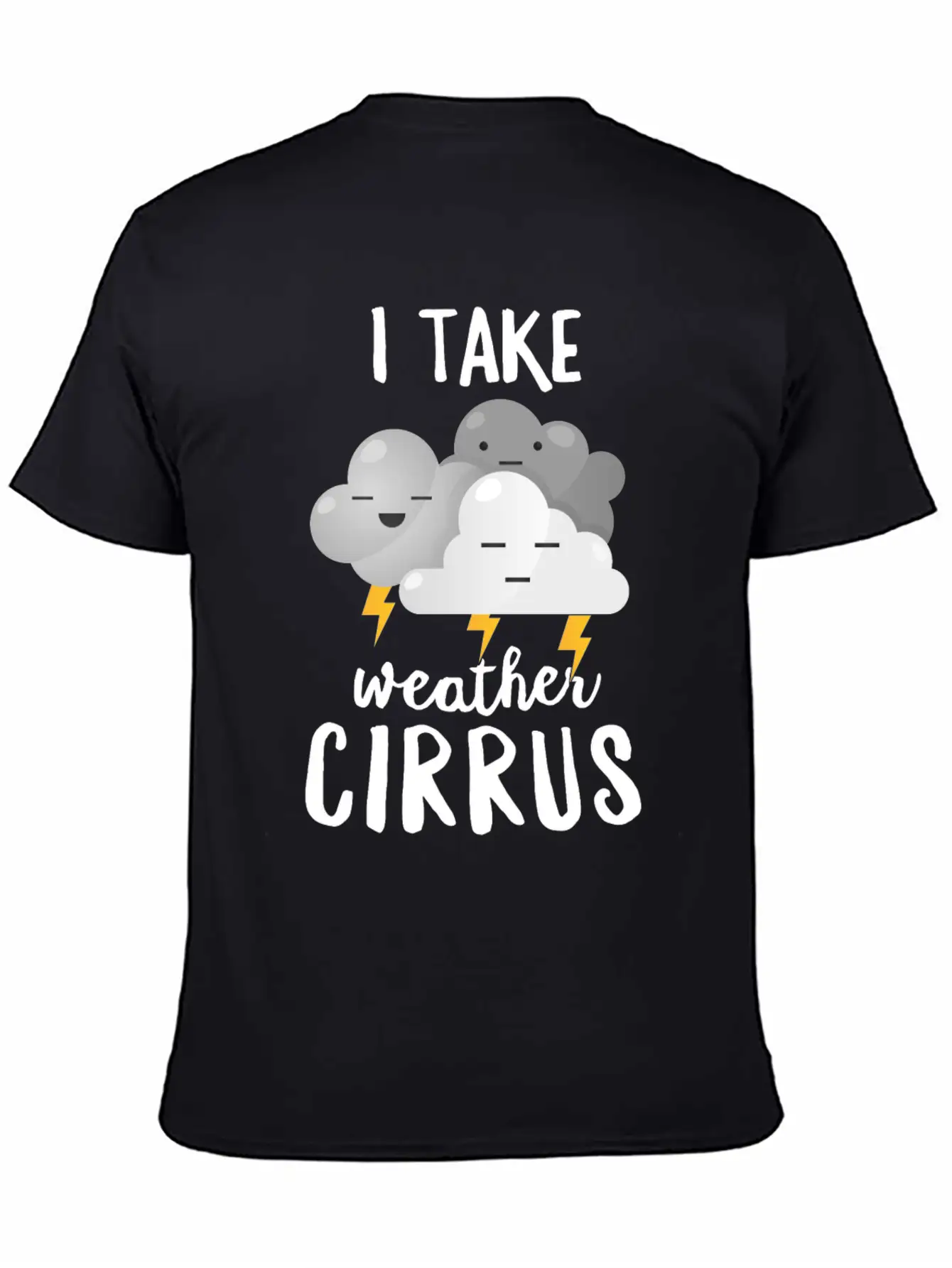 Meteorologist Gift I Take Weather Cirrus Breathable Soft Cotton T-Shirt – Timeless Casual Look