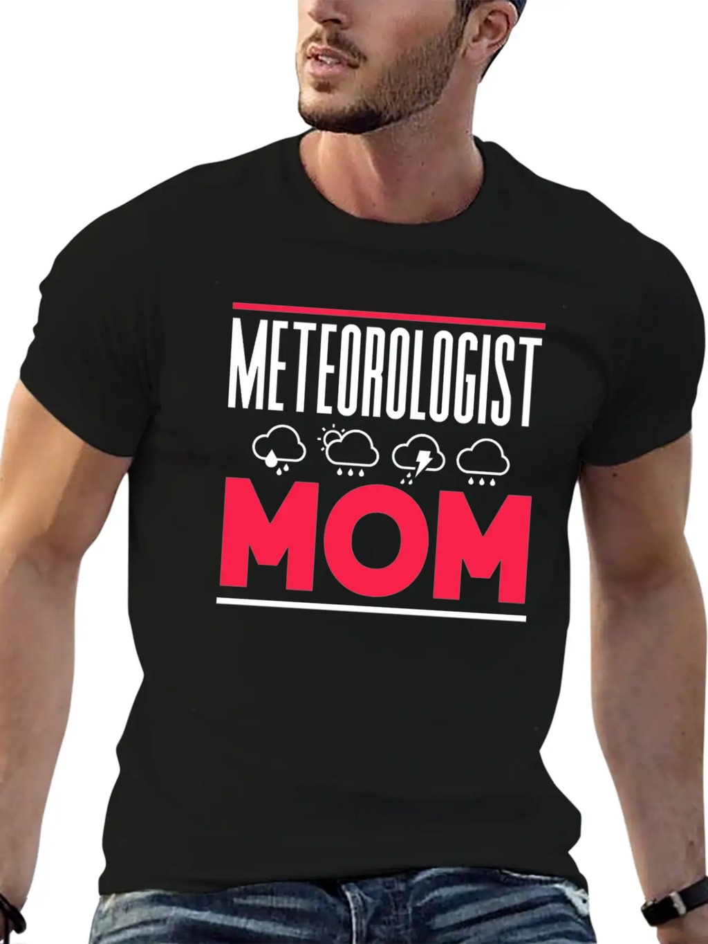 Meteorologist Mom Weather Job Meteorology Stylish Everyday T-Shirt – Unisex Basic Cotton Tee