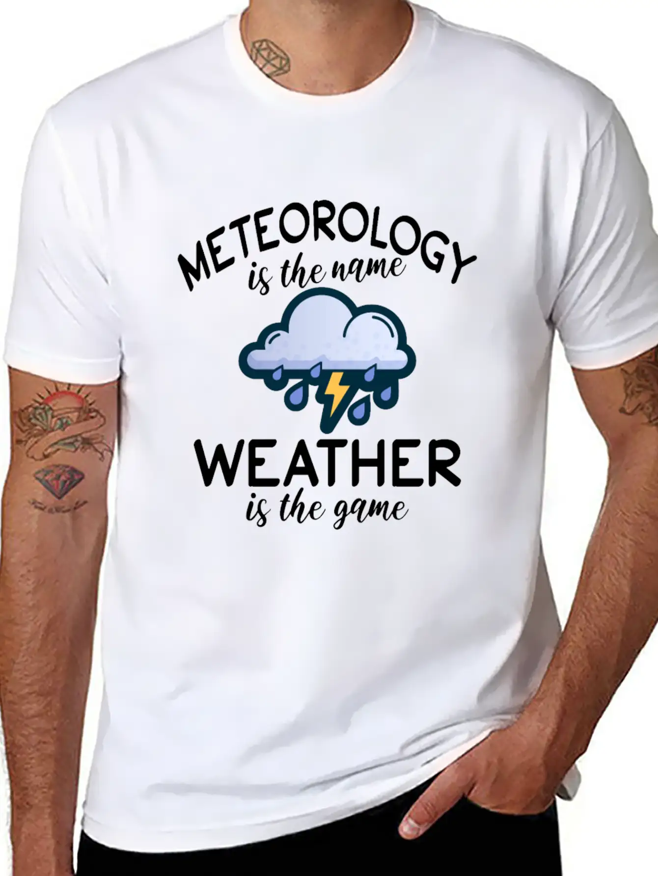 Meteorology Is The Name Weather Is The Game Unisex Casual T-Shirt – Clean Design For Daily Comfort