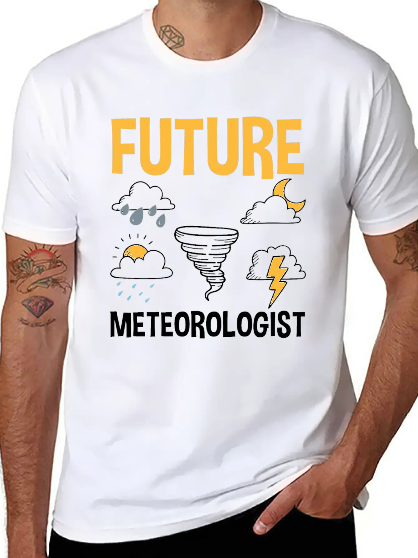 Meteorology Meteorologist Weathermen Gift Stylish Everyday T-Shirt – Unisex Basic Cotton Tee