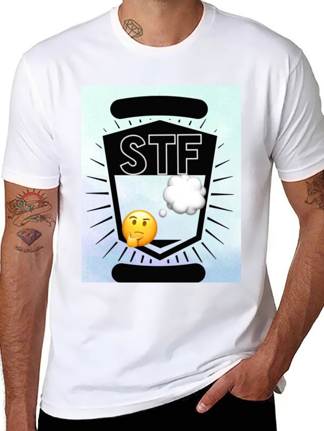 STF Emoji Graphic T-Shirt - Black