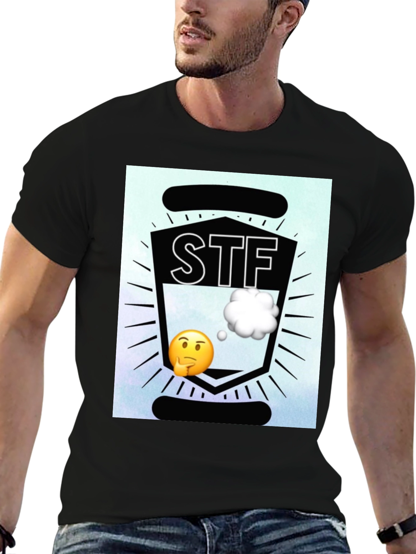 STF Emoji Graphic T-Shirt - Black