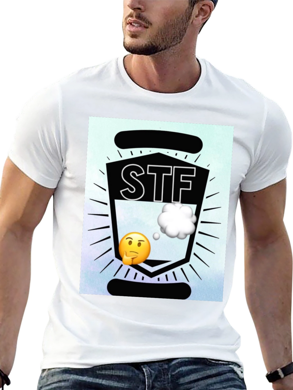 STF Emoji Graphic T-Shirt - Black