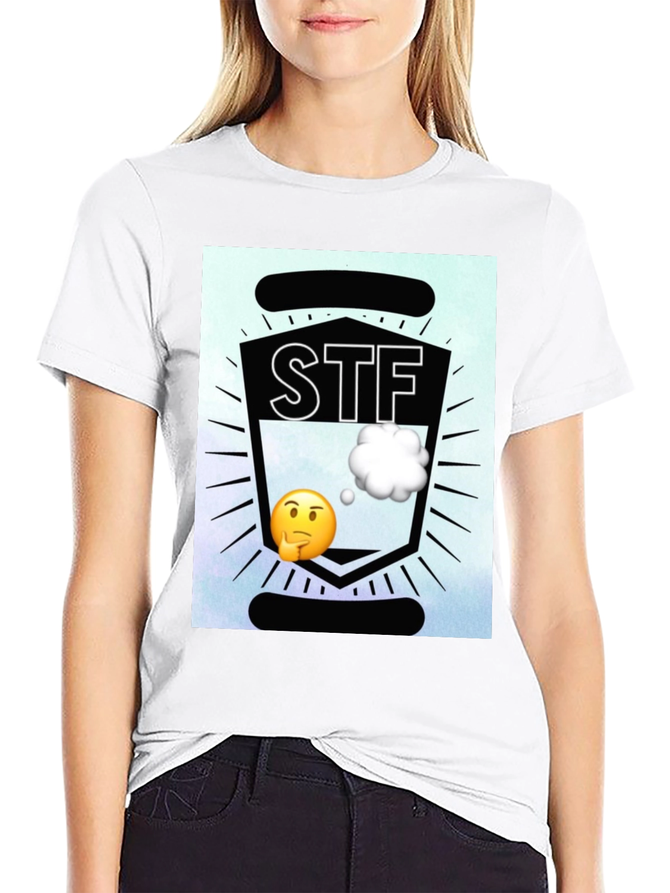 STF Emoji Graphic T-Shirt - Black