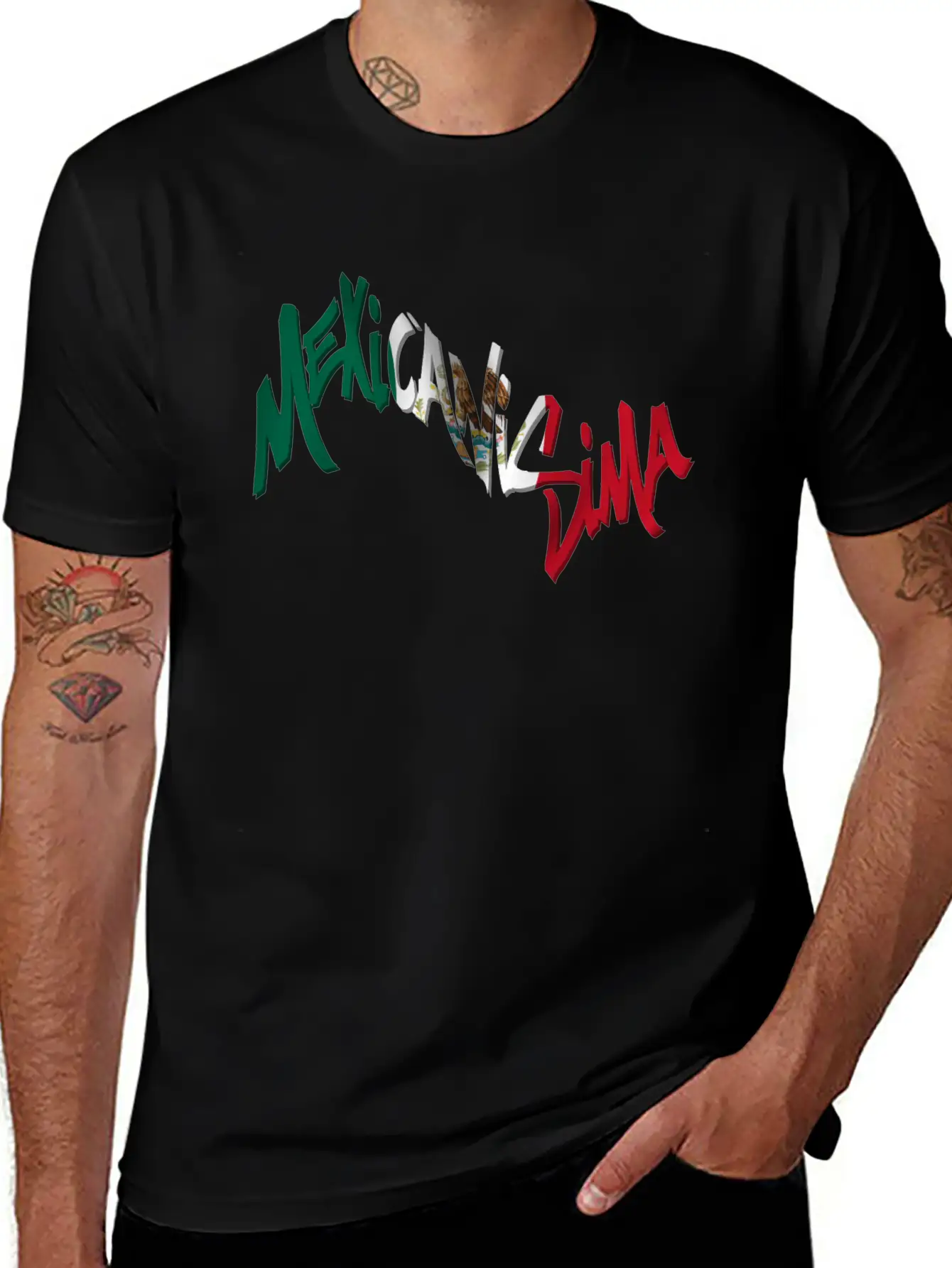 Mexicanisima Mexican Flag Unisex Short Sleeve Soft Cotton T-Shirt – Casual Everyday Wear
