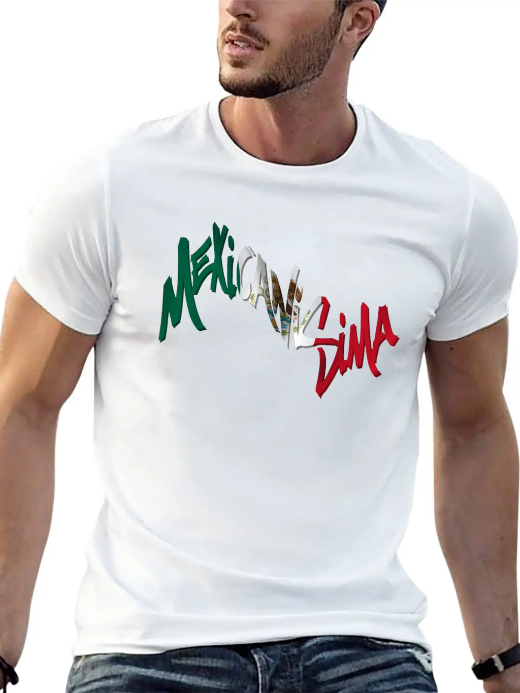 Mexicanisima Mexican Flag Unisex Short Sleeve Soft Cotton T-Shirt – Casual Everyday Wear