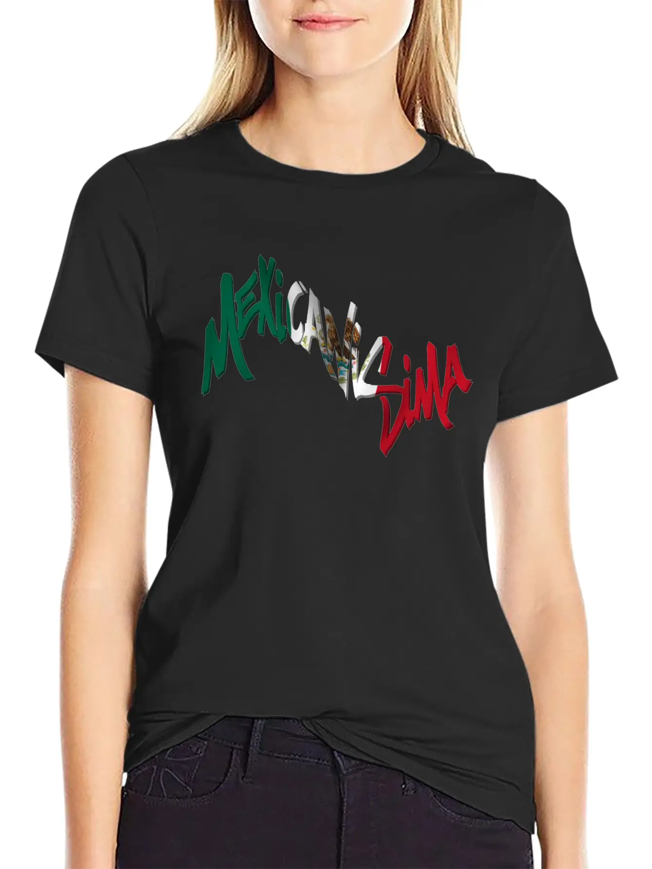 Mexicanisima Mexican Flag Unisex Short Sleeve Soft Cotton T-Shirt – Casual Everyday Wear