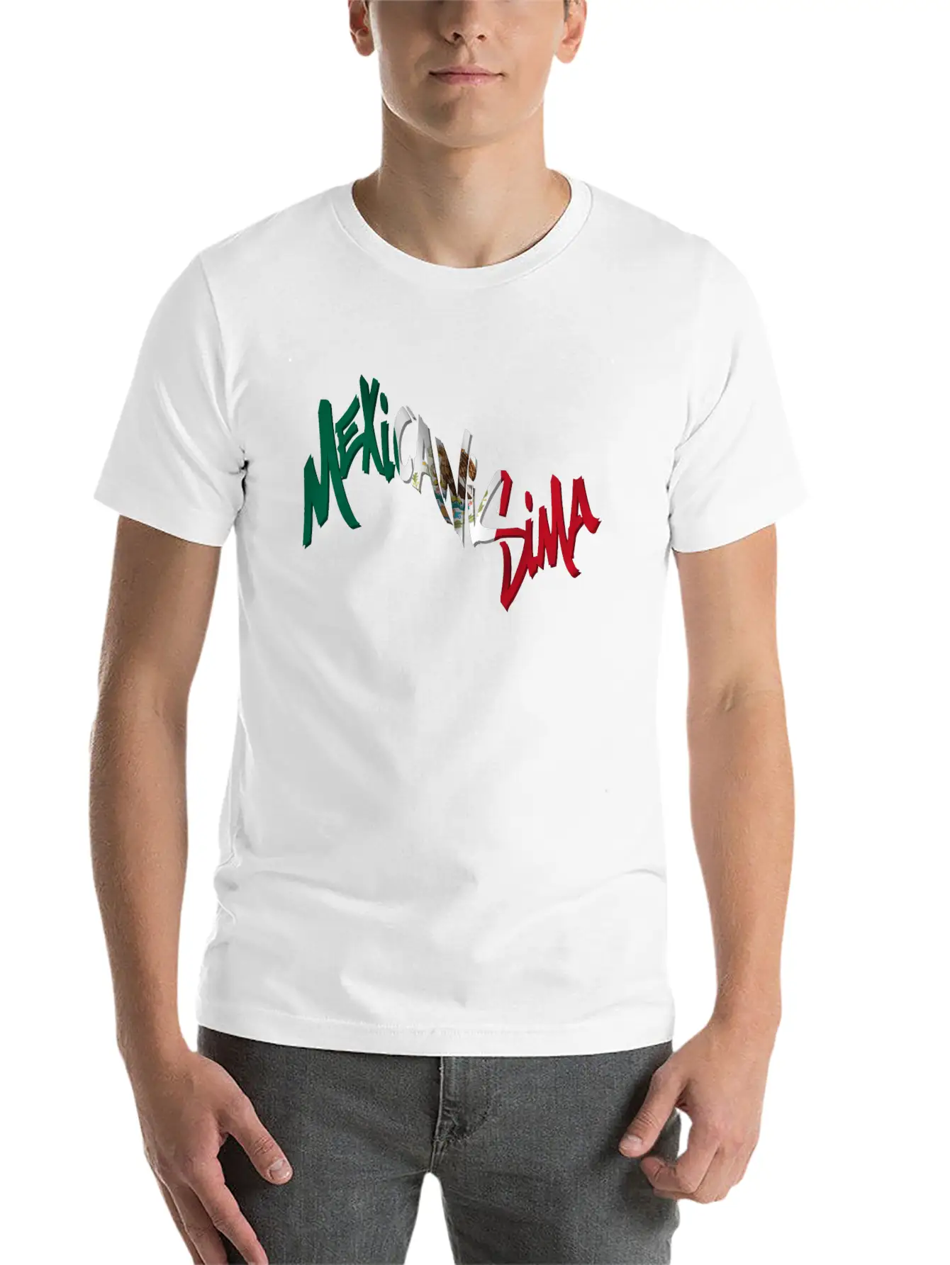 Mexicanisima Mexican Flag Unisex Short Sleeve Soft Cotton T-Shirt – Casual Everyday Wear