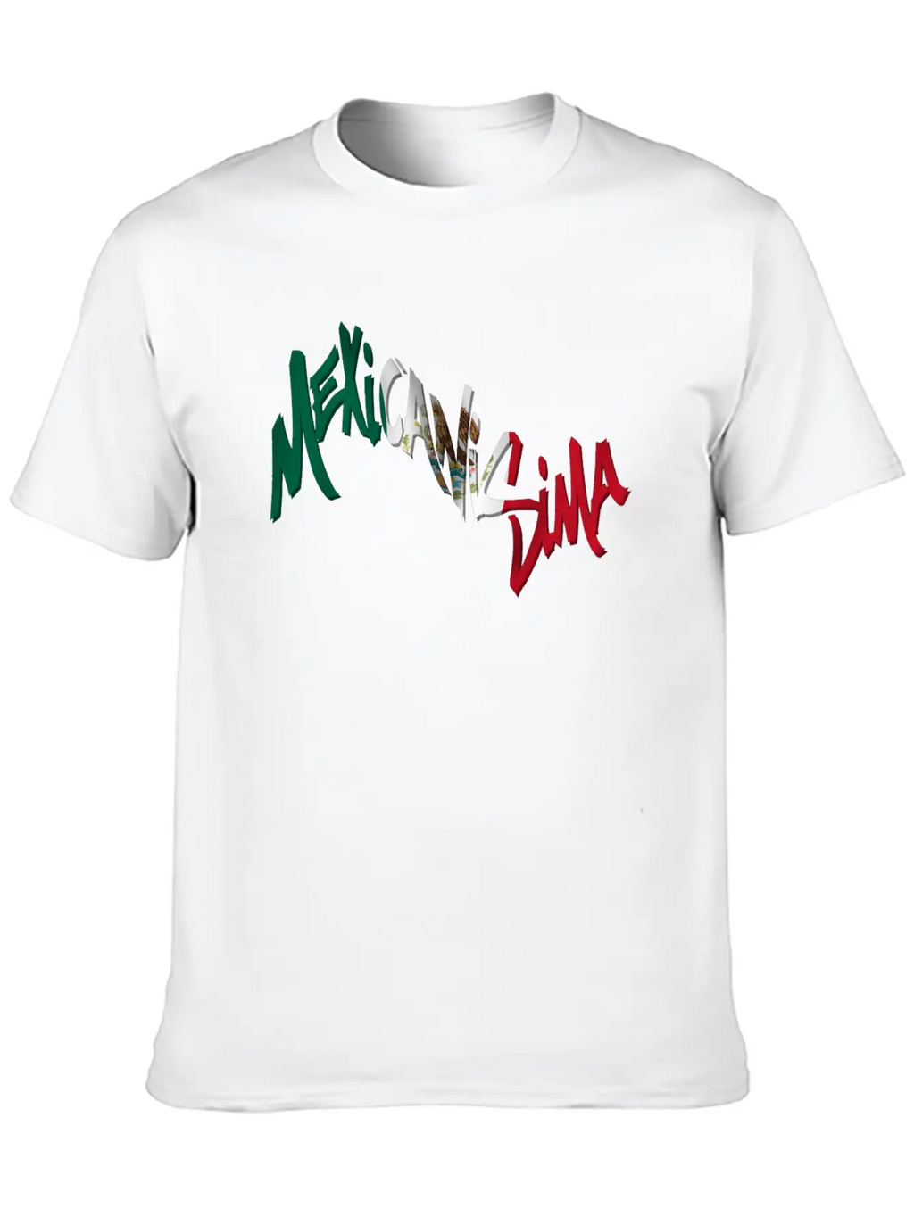 Mexicanisima Mexican Flag Unisex Short Sleeve Soft Cotton T-Shirt – Casual Everyday Wear