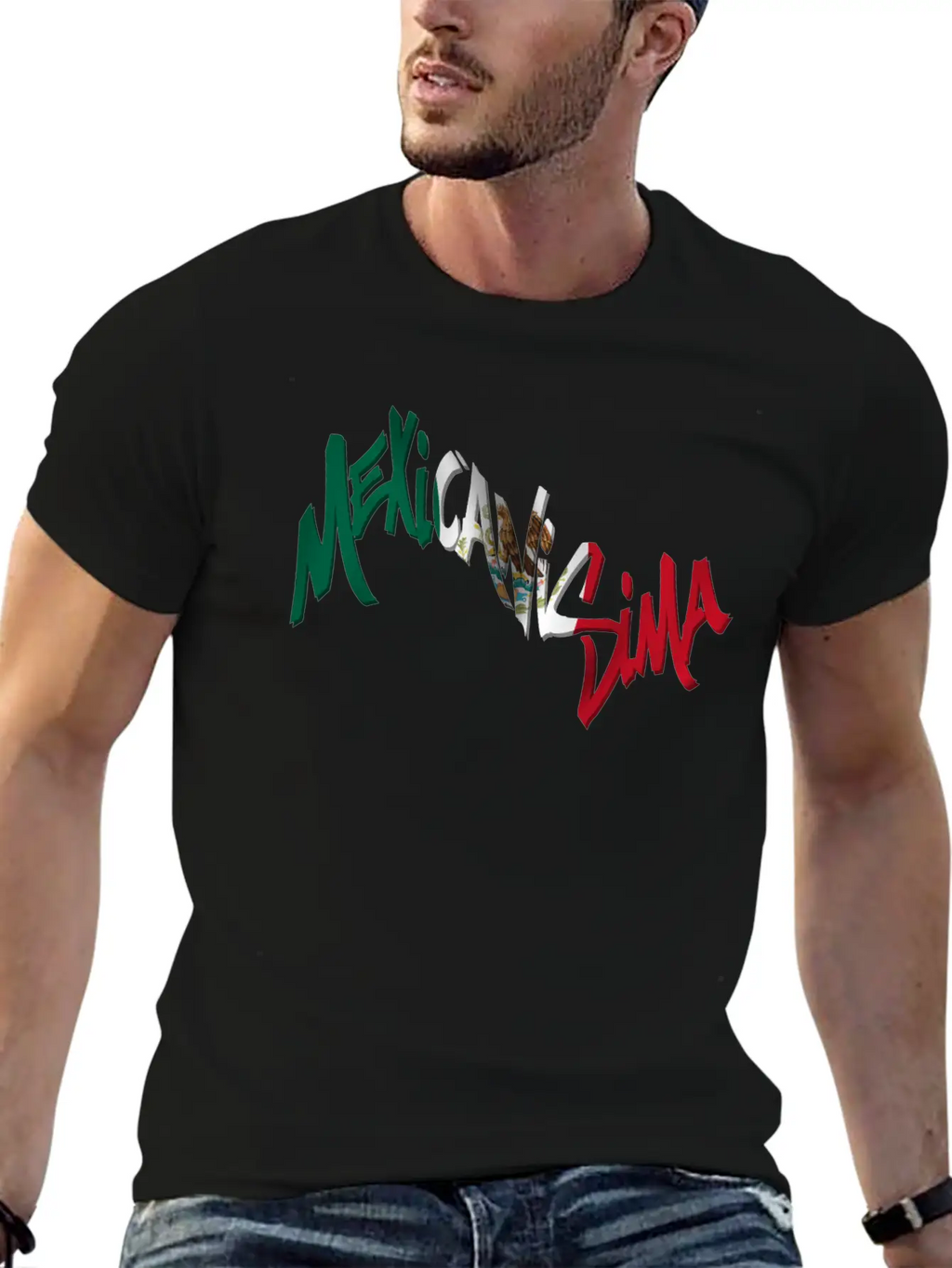 Mexicanisima Mexican Flag Unisex Short Sleeve Soft Cotton T-Shirt – Casual Everyday Wear