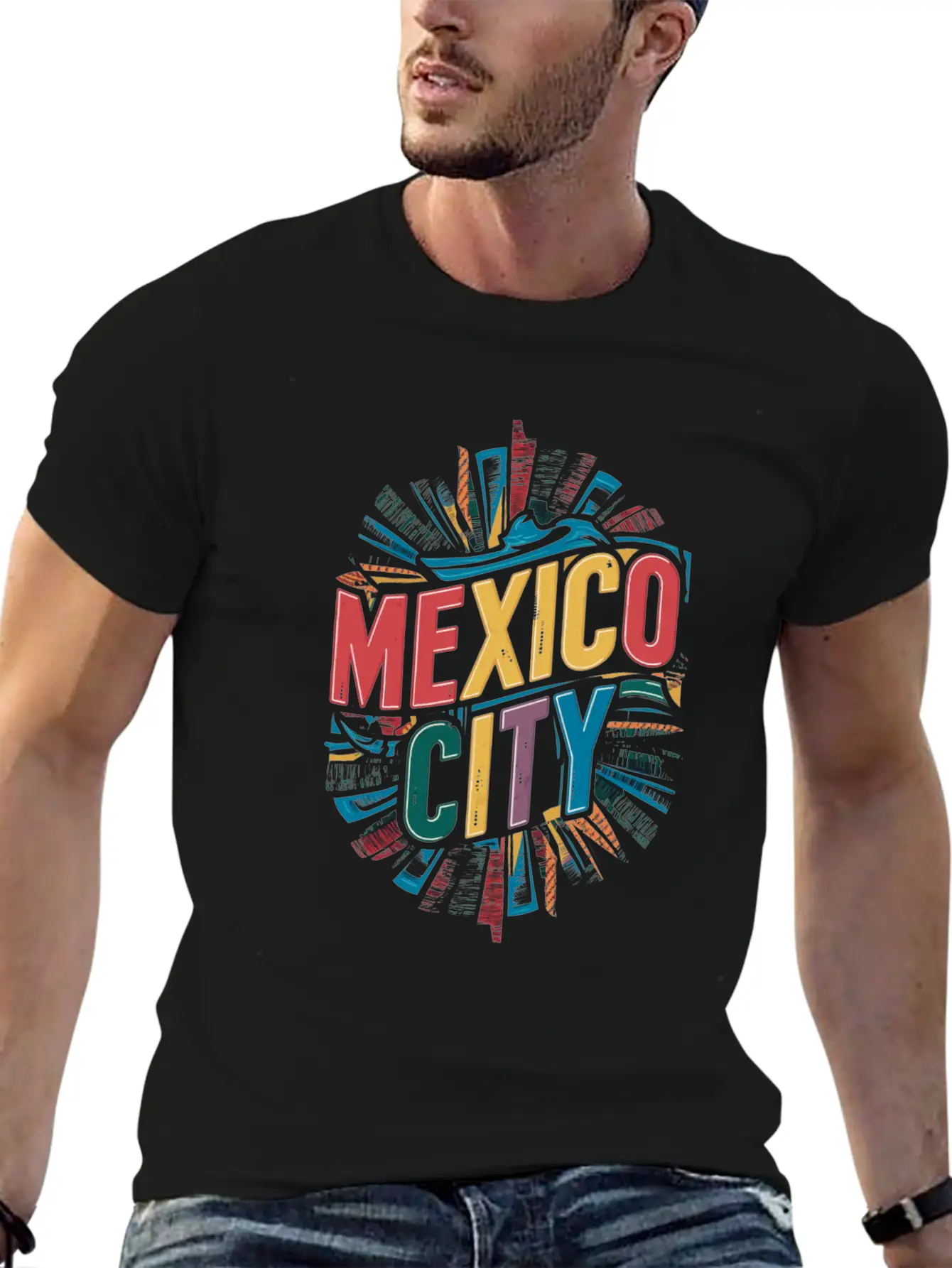 Mexico City Souvenir Vibrant Artistic Memory Essential Cotton Tee For Daily Outfits – Unisex Style