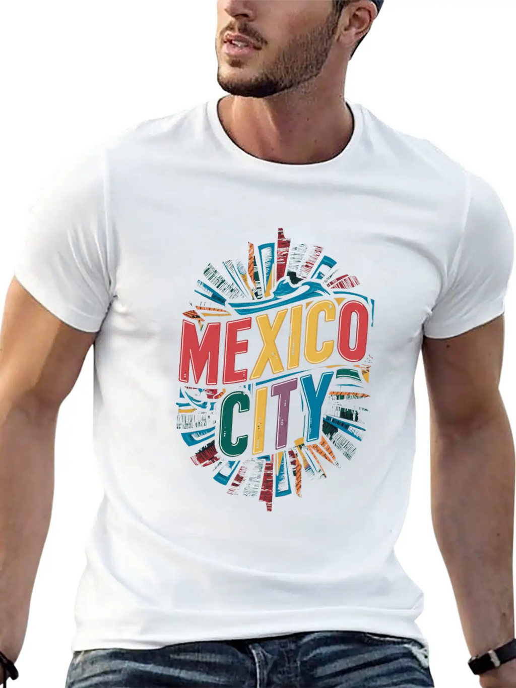 Mexico City Souvenir Vibrant Artistic Memory Essential Cotton Tee For Daily Outfits – Unisex Style