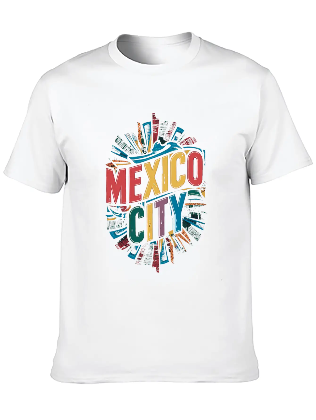 Mexico City Souvenir Vibrant Artistic Memory Essential Cotton Tee For Daily Outfits – Unisex Style