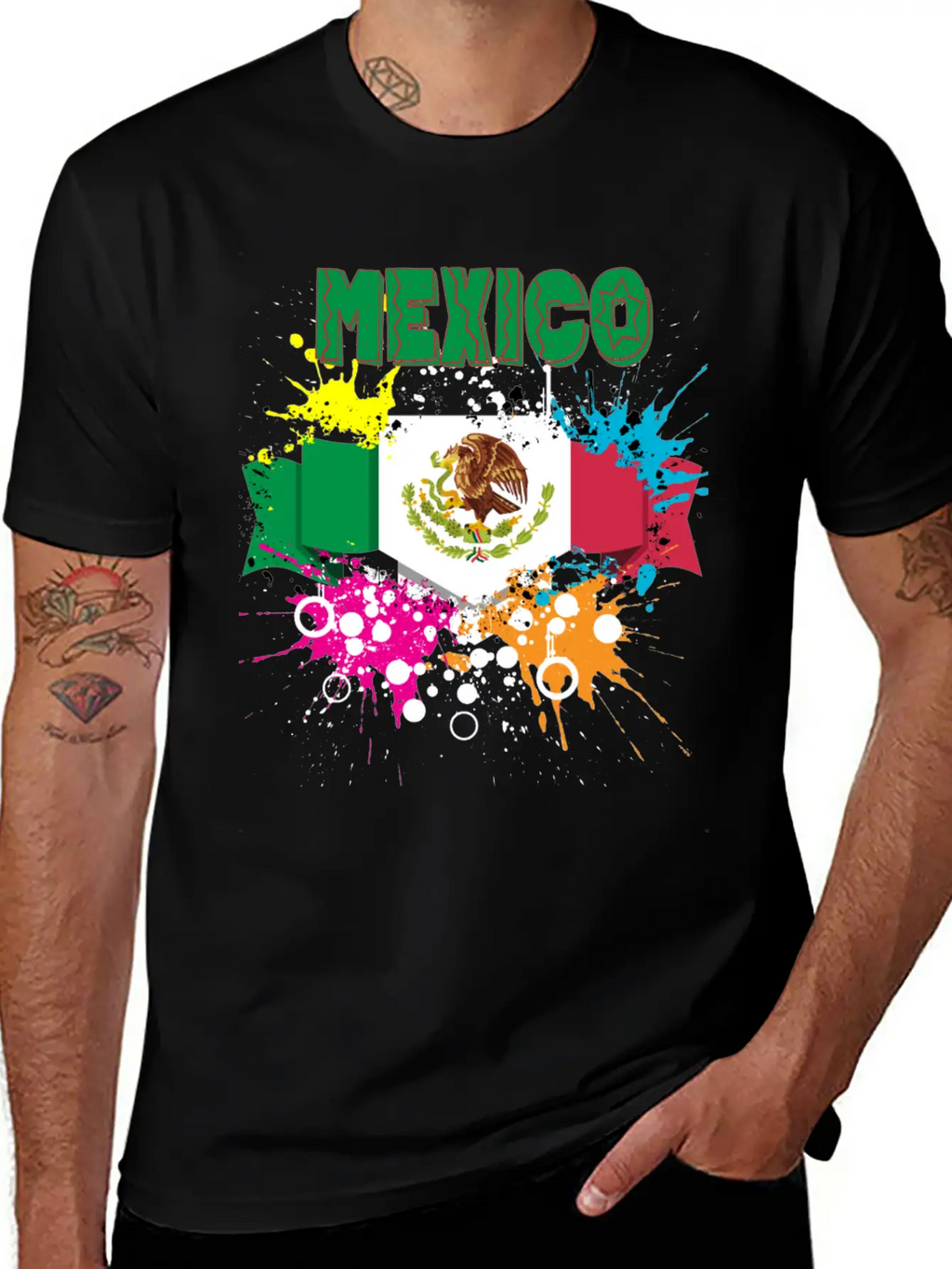 Mexico Vintage Flag Stylish Everyday T-Shirt – Unisex Basic Cotton Tee